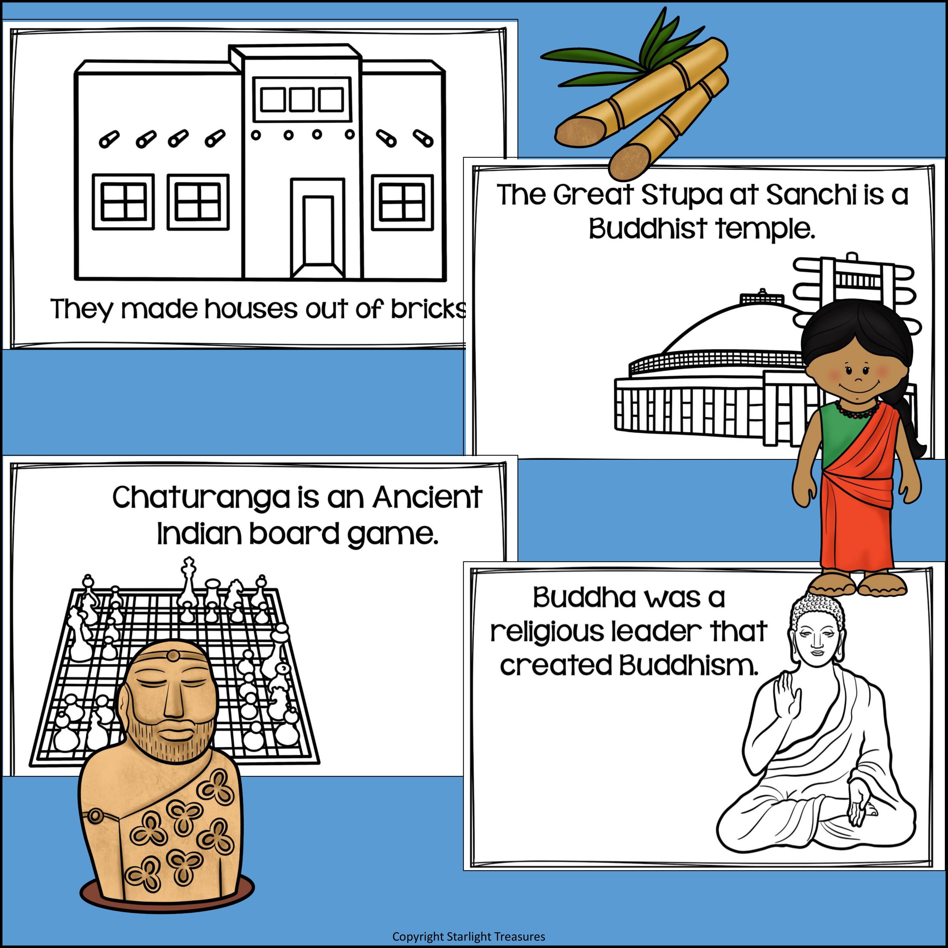 Ancient India Mini Book for Early Readers - Ancient Civilizations Activities