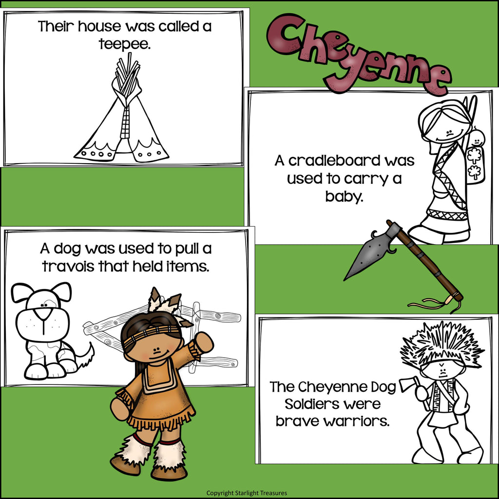 Cheyenne Tribe Mini Book for Early Readers