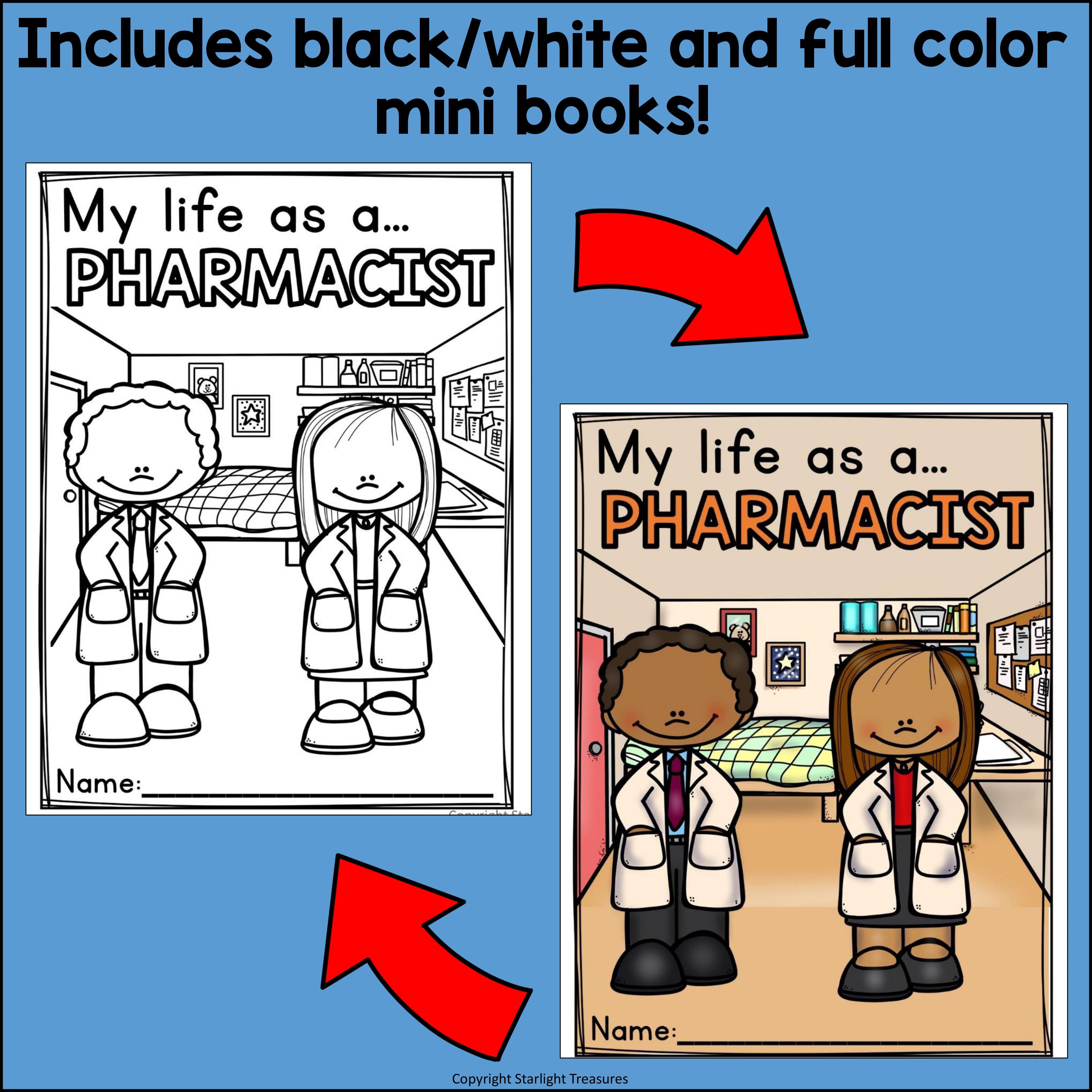Pharmacist Mini Book for Early Readers