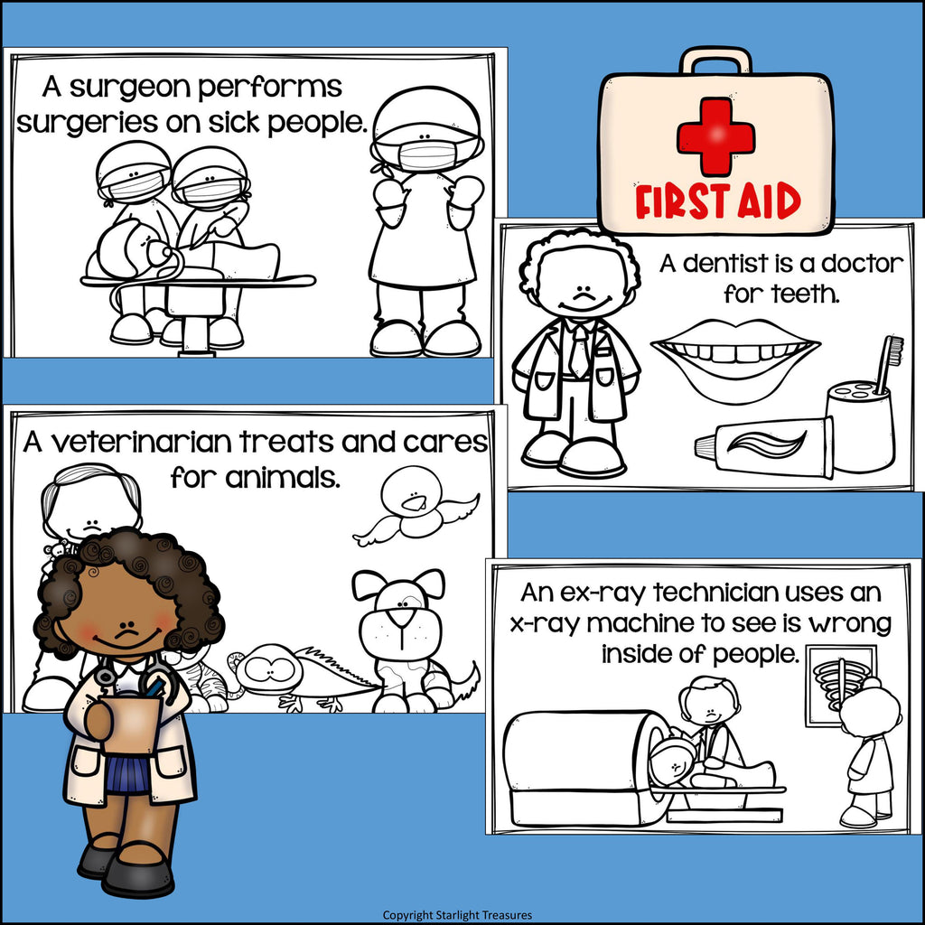 Medical Careers Mini Book for Early Readers