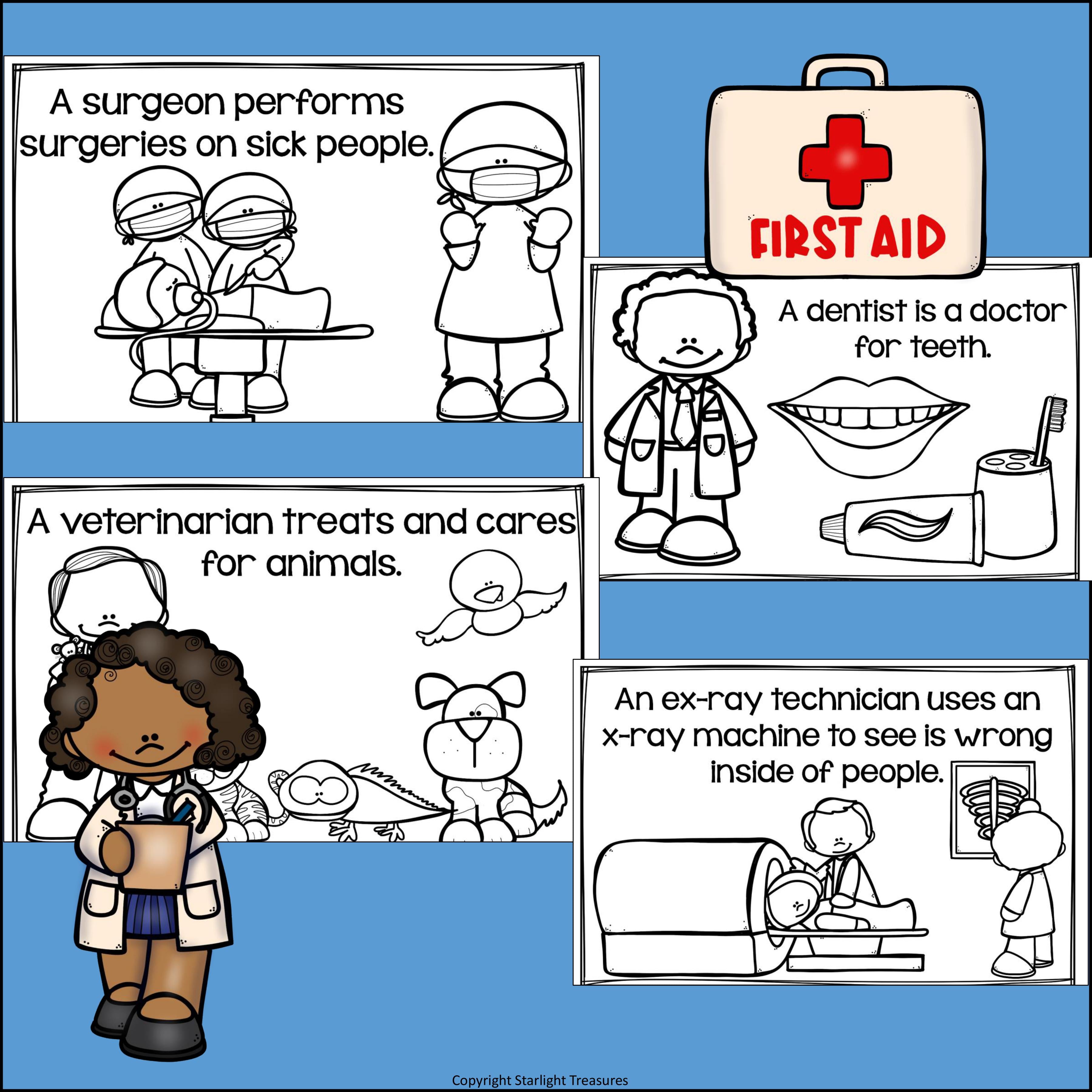 Medical Careers Mini Book for Early Readers
