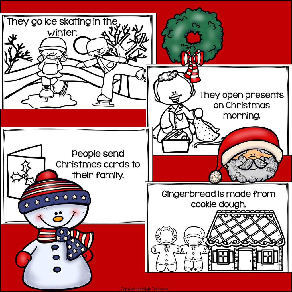 Christmas in America Mini Book for Early Readers - Christmas Activities