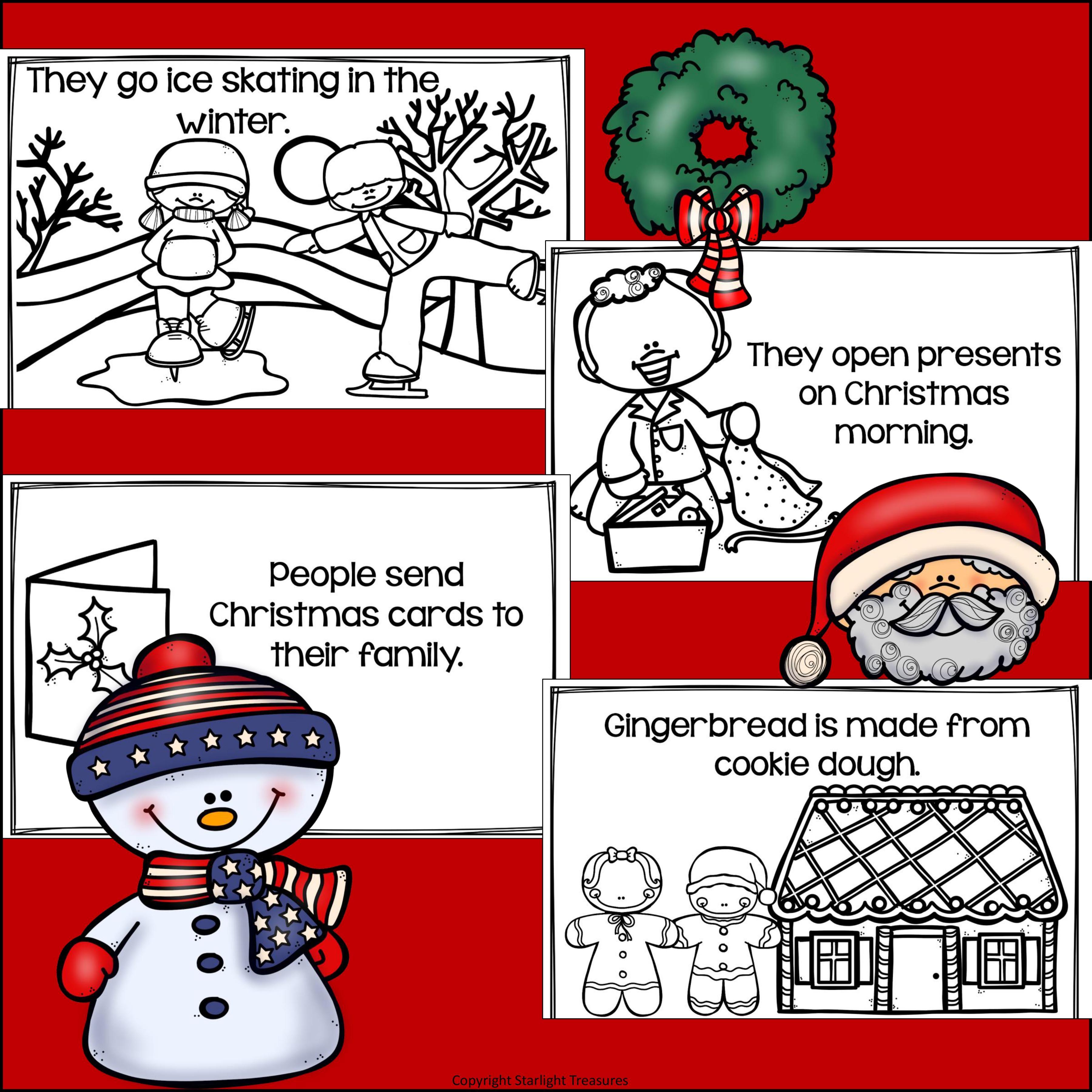 Christmas in America Mini Book for Early Readers - Christmas Activities