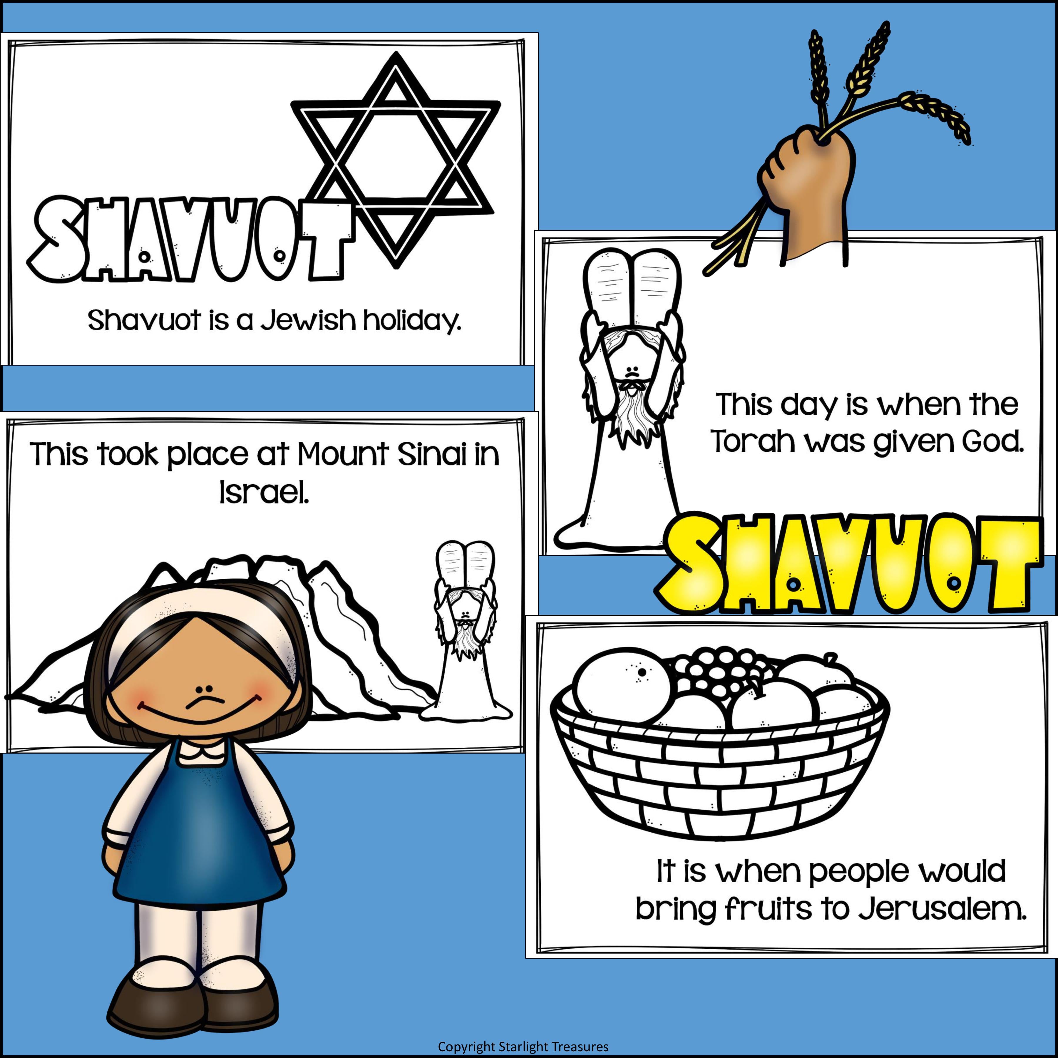 Shavuot Mini Book for Early Readers