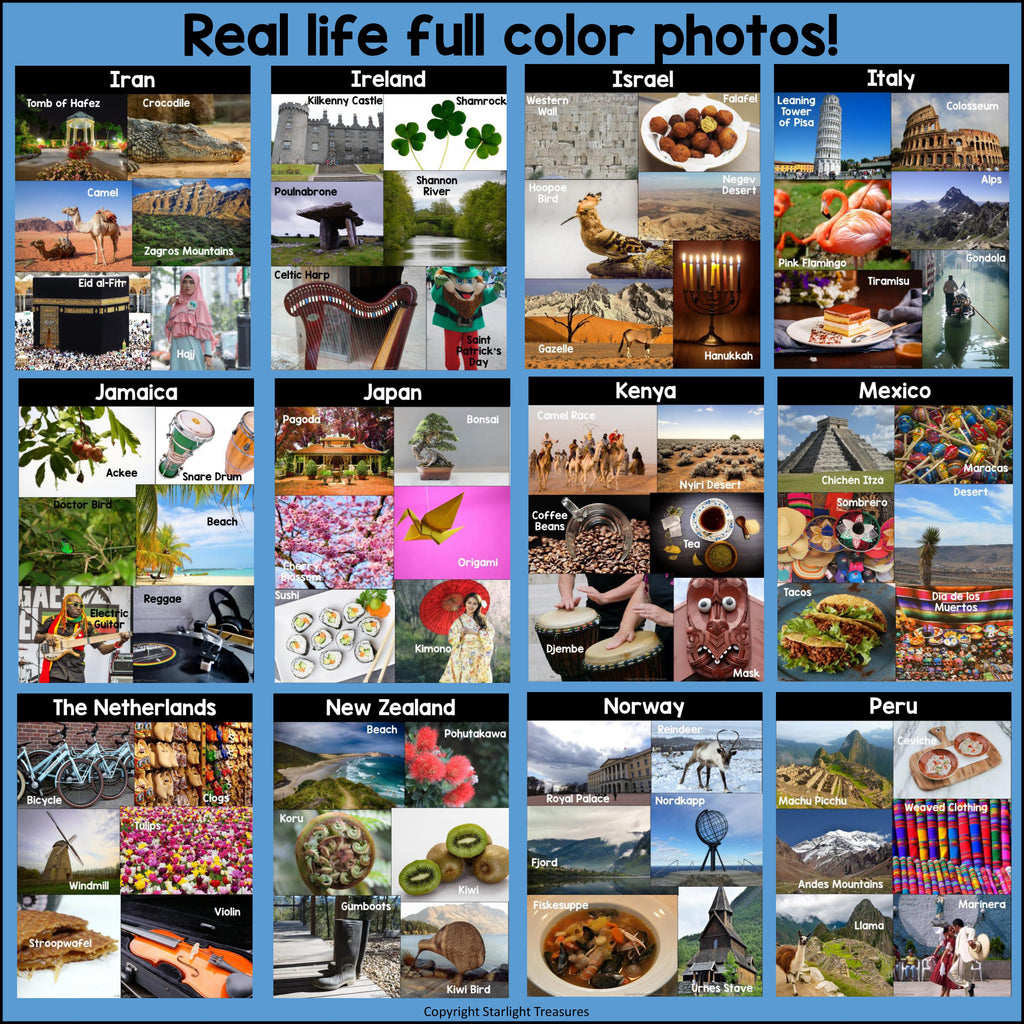 Country Photo Poster Collages