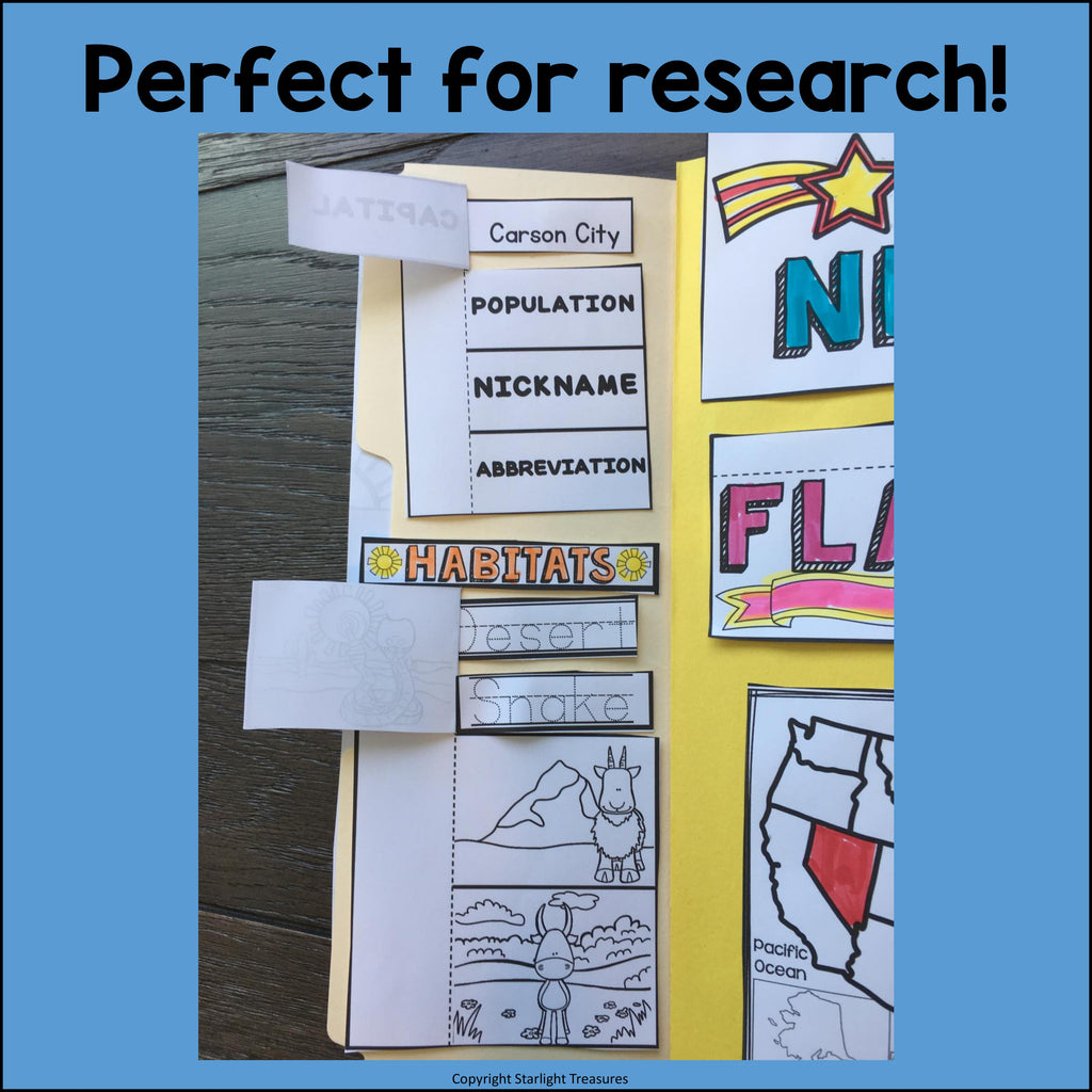 Nevada Lapbook for Early Learners - A State Study