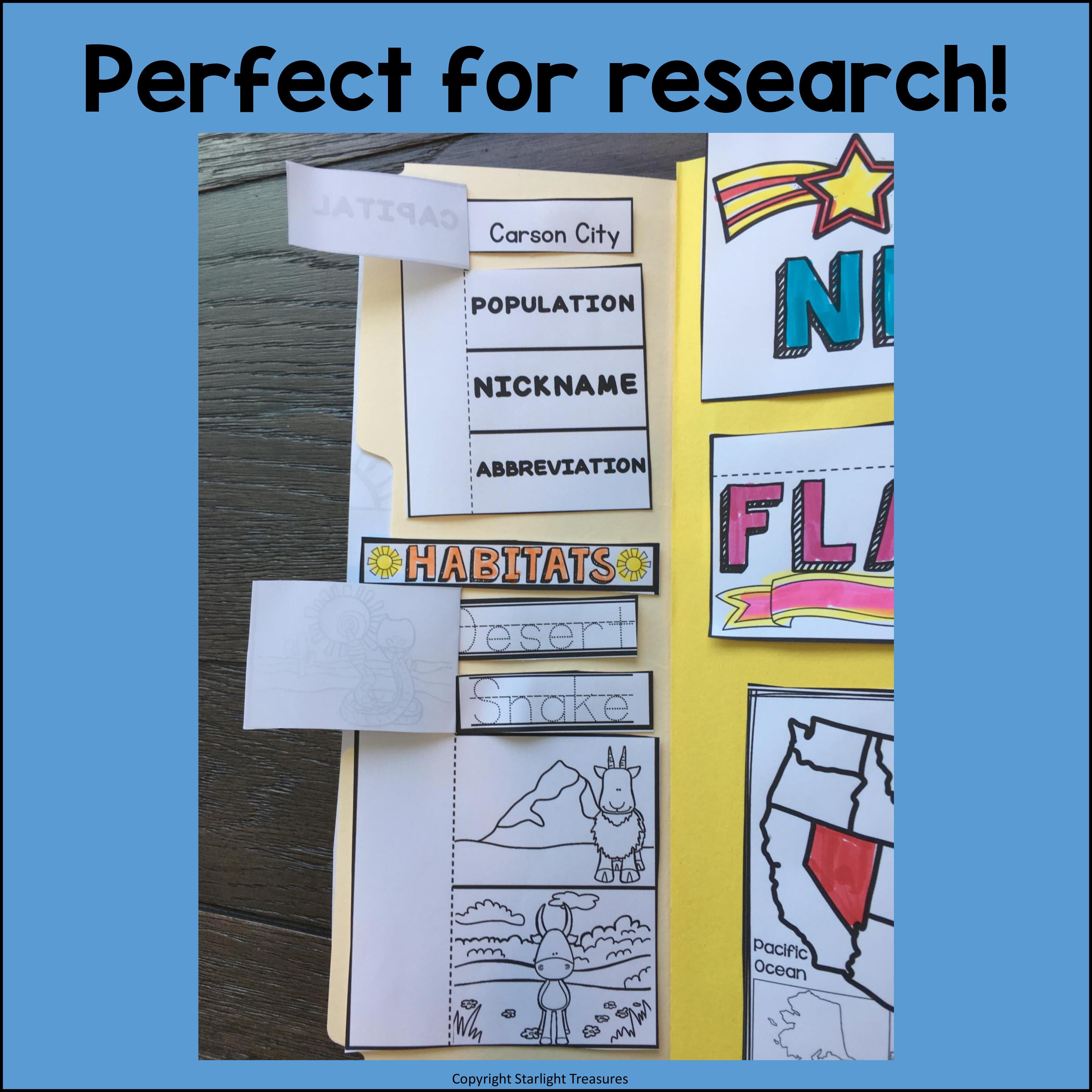 Nevada Lapbook for Early Learners - A State Study