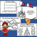 Russia Mini Book for Early Readers - A Country Study