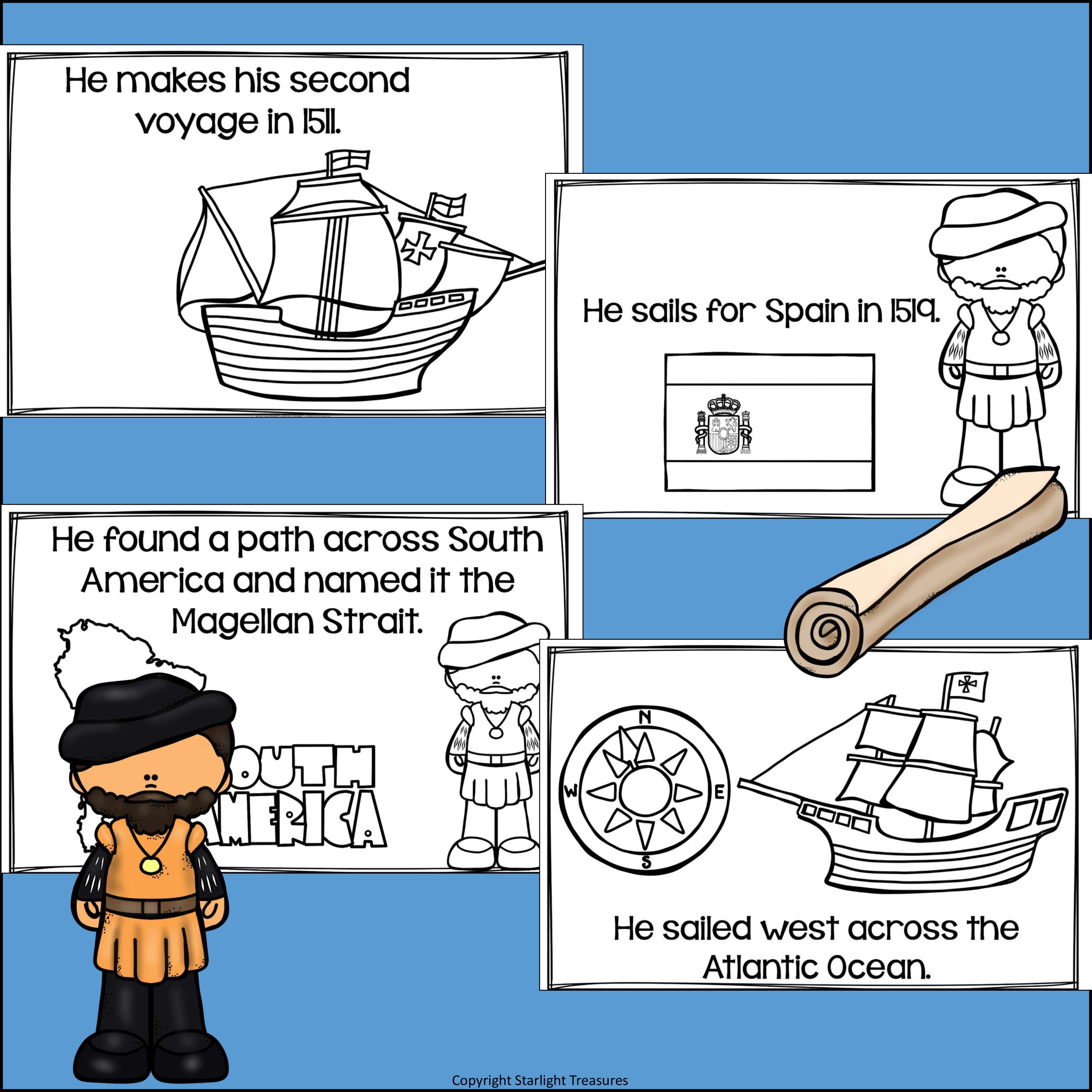 Ferdinand Magellan Mini Book for Early Readers