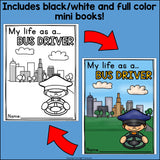 Bus Driver Mini Book for Early Readers - Careers and Community Helpers