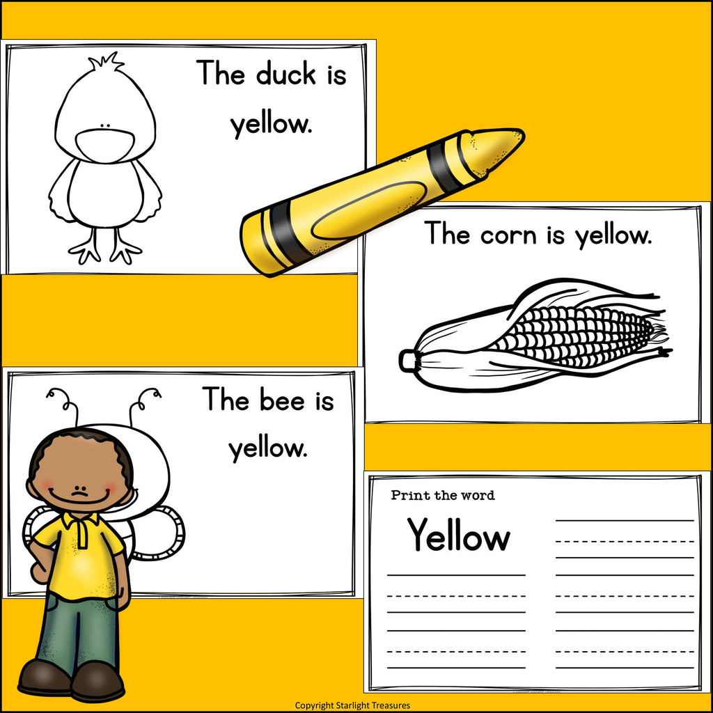 Colors of the Week: Yellow Mini Book 