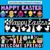 Easter Cut n' Color Bookmarks