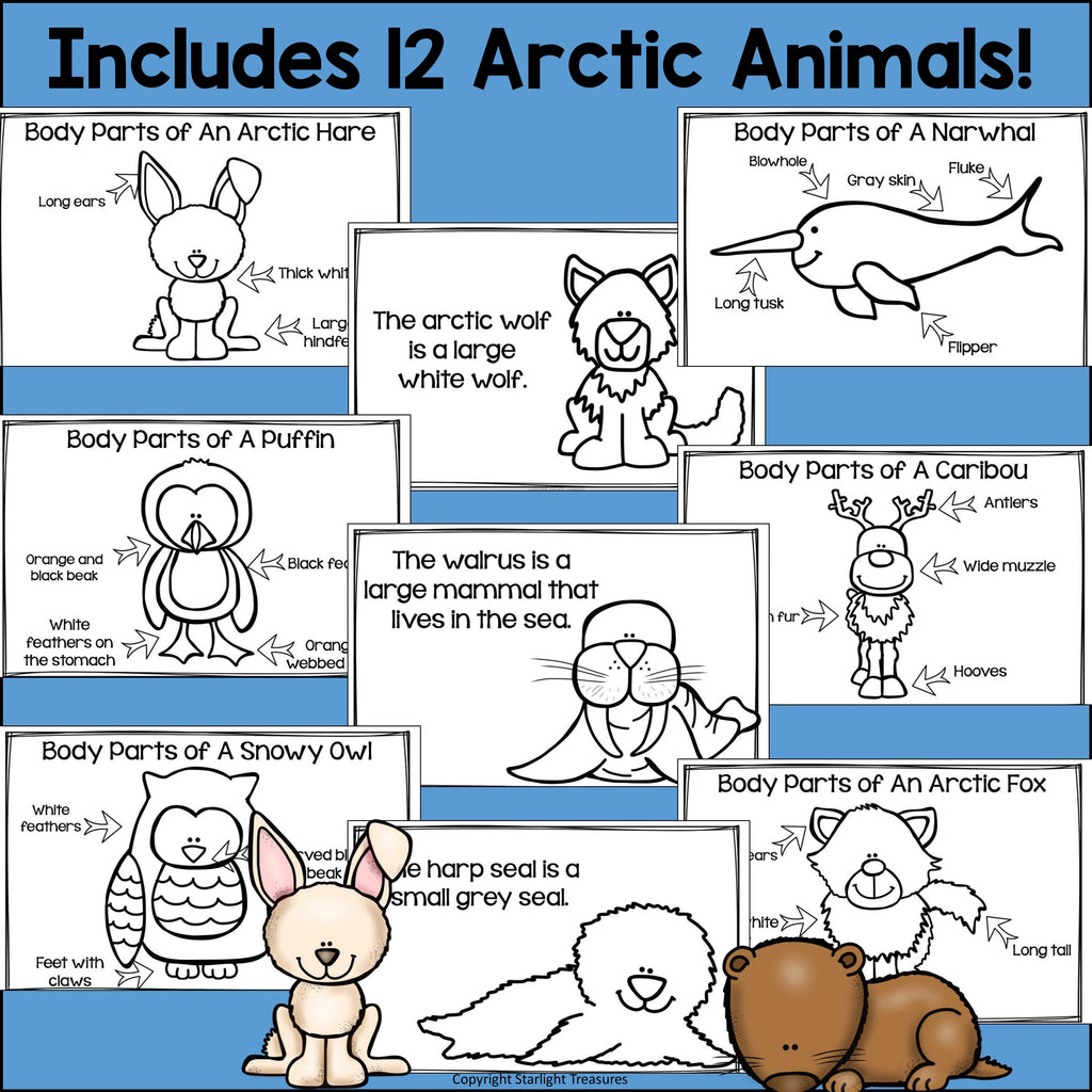 The Arctic Mini Book for Early Readers: Arctic Animals