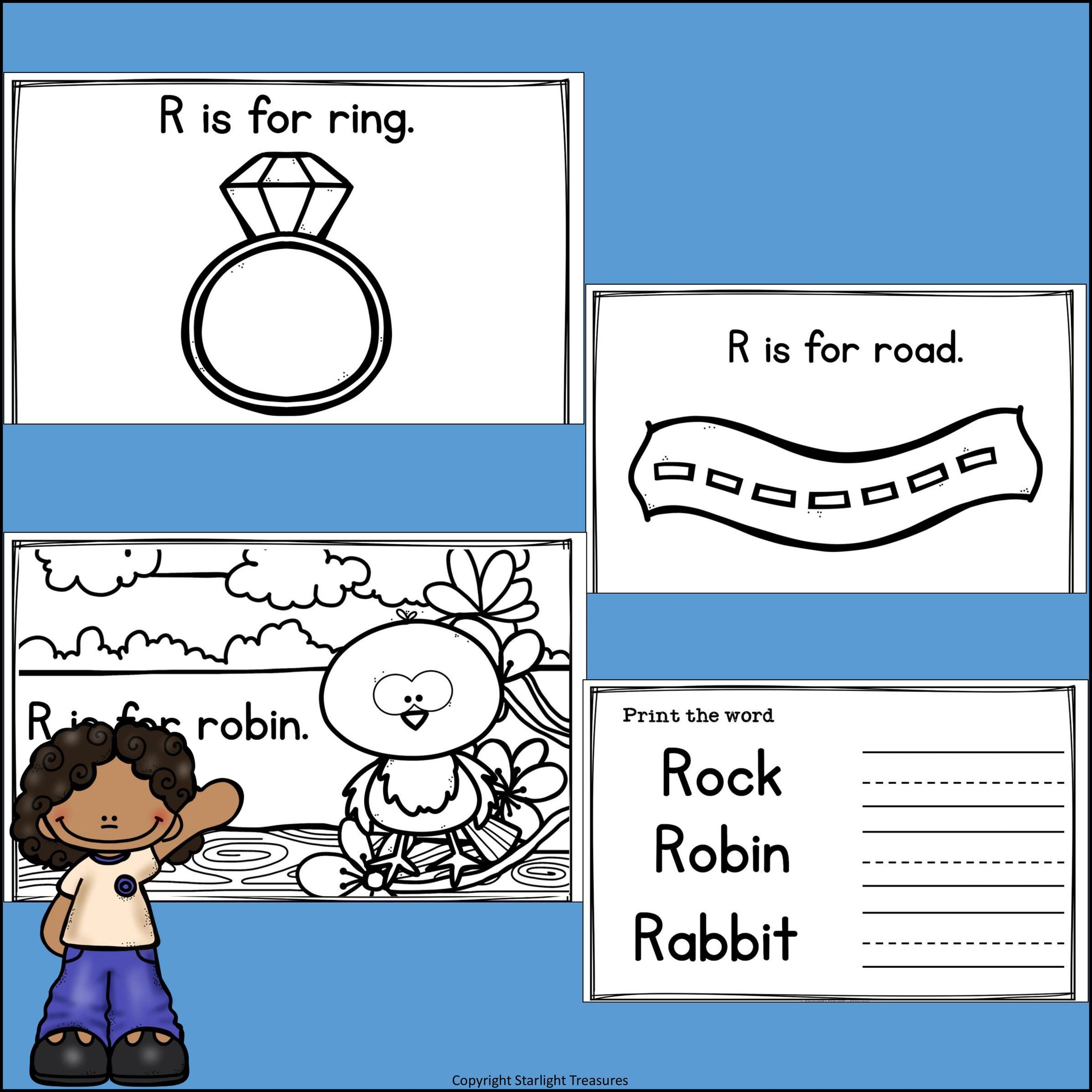 Alphabet Letter of the Week: The Letter R Mini Book โ Starlight ...