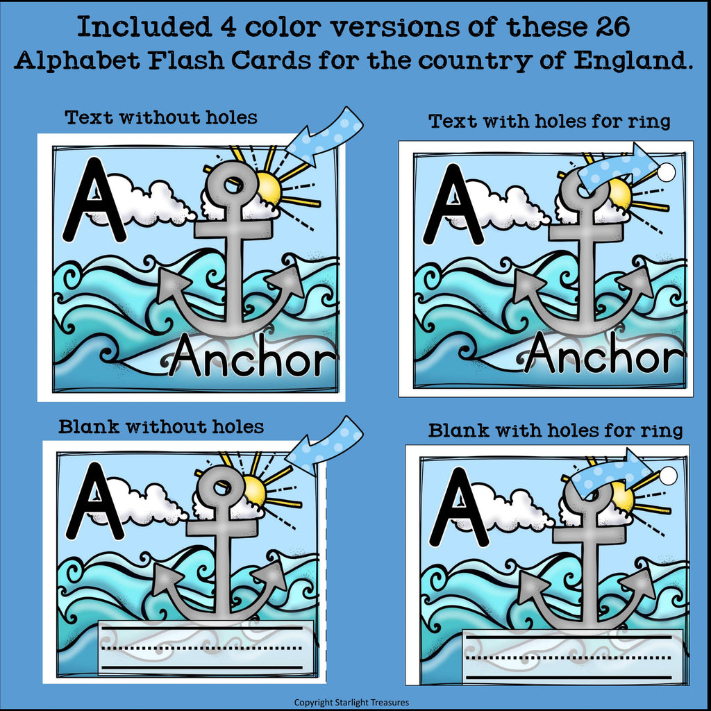 England Flash Cards