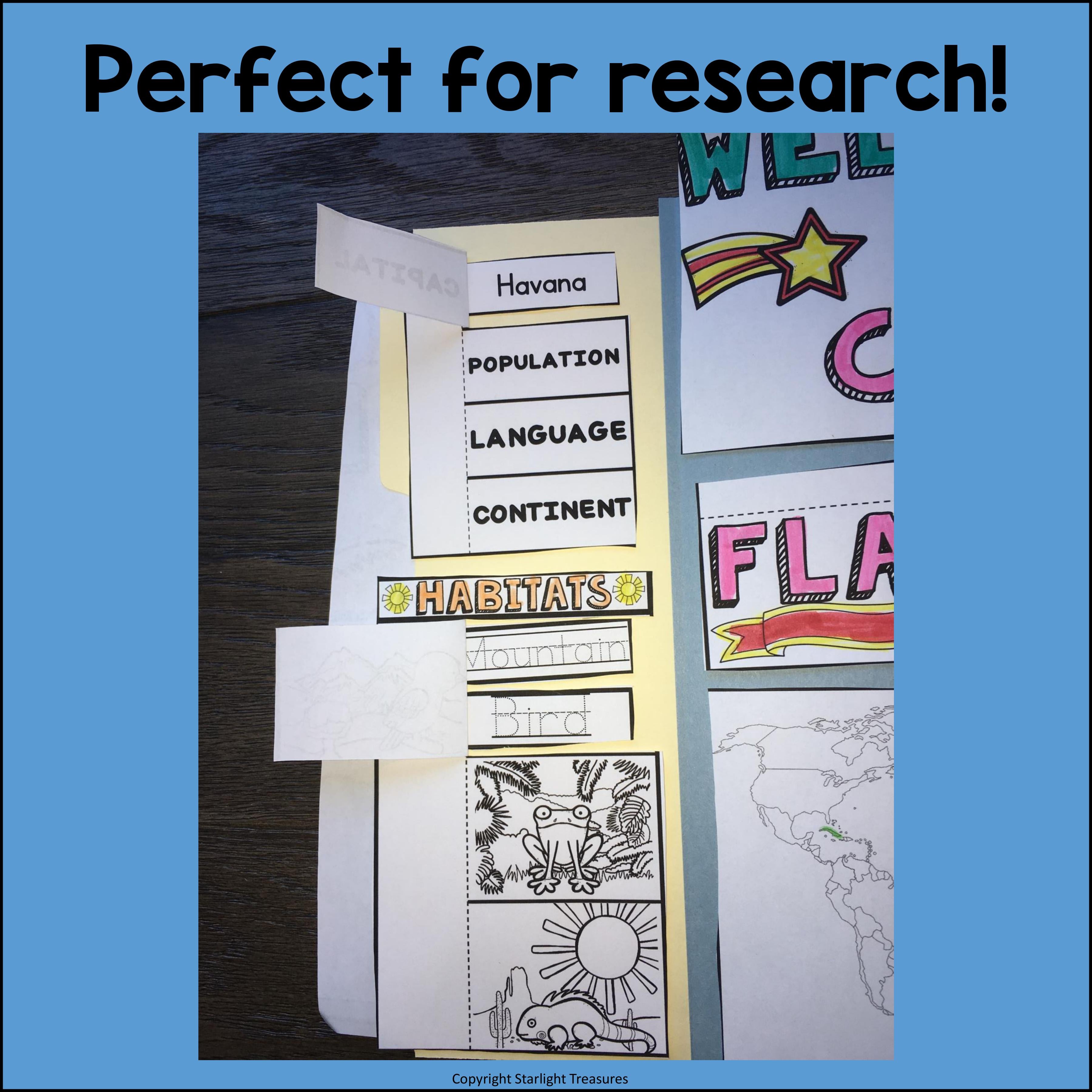 Cuba Lapbook for Early Learners - A Country Study