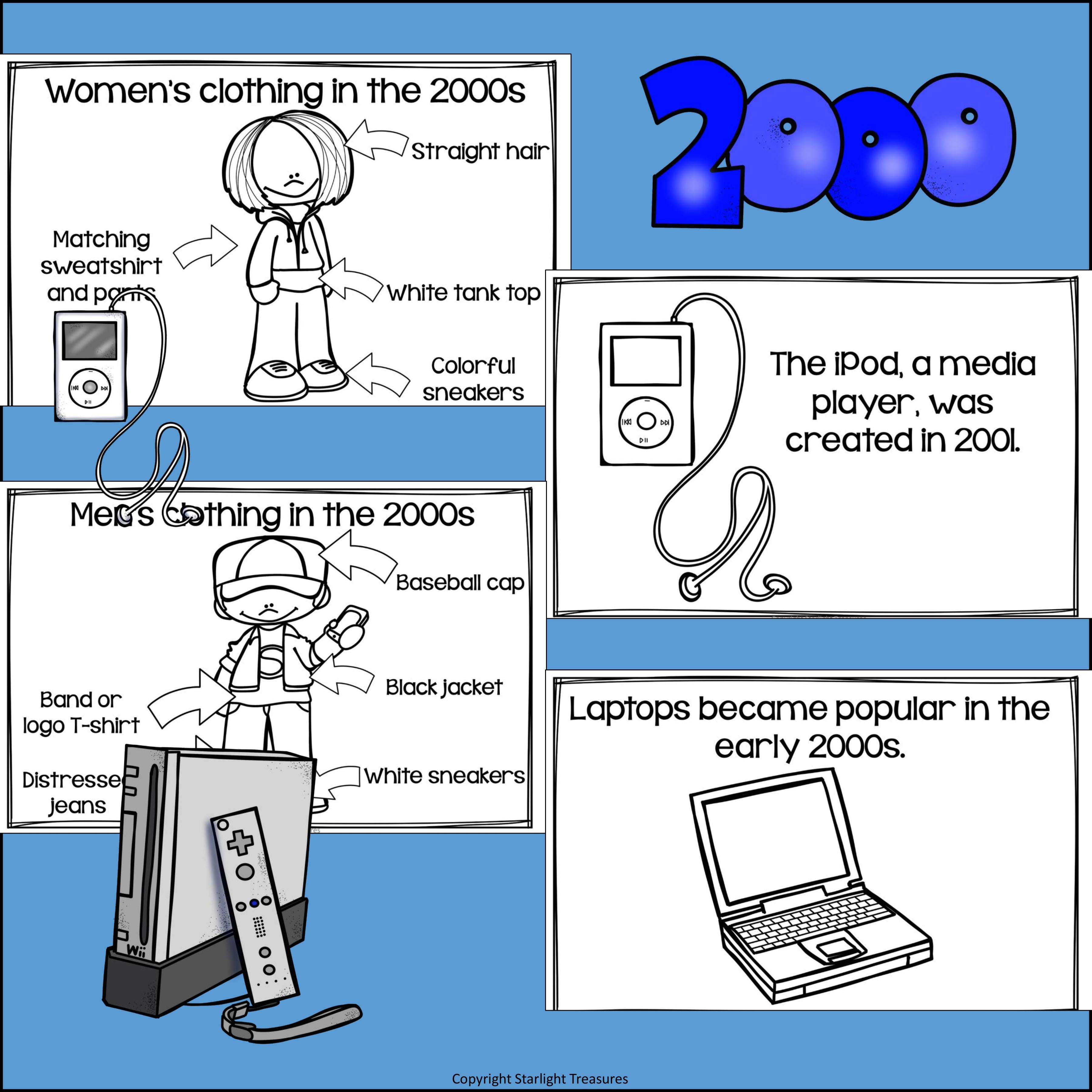 Life in the 2000s Mini Book for Early Readers