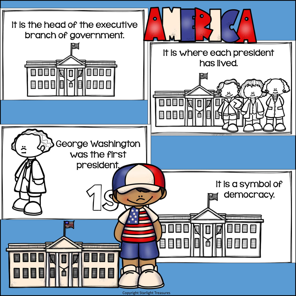 White House Mini Book for Early Readers: American Symbols