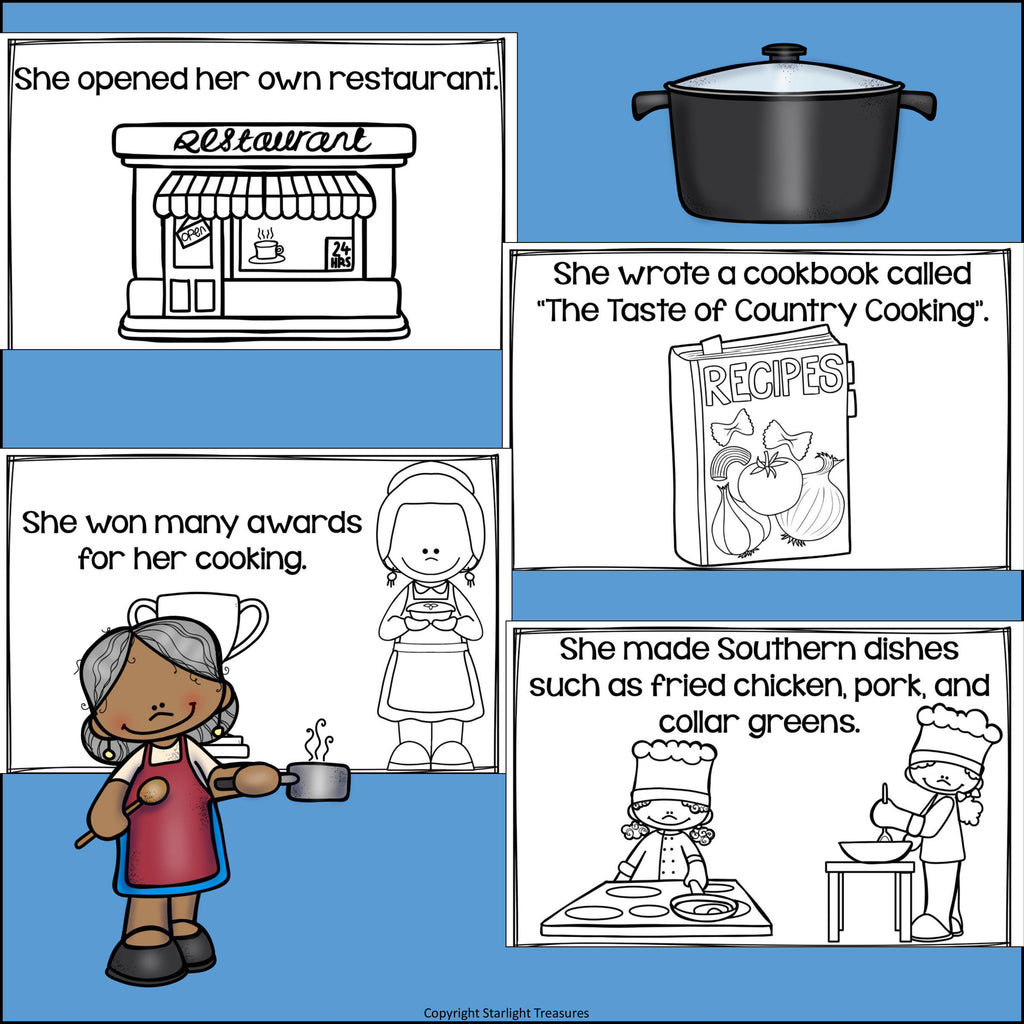 Edna Lewis Mini Book for Early Readers: Black History Month