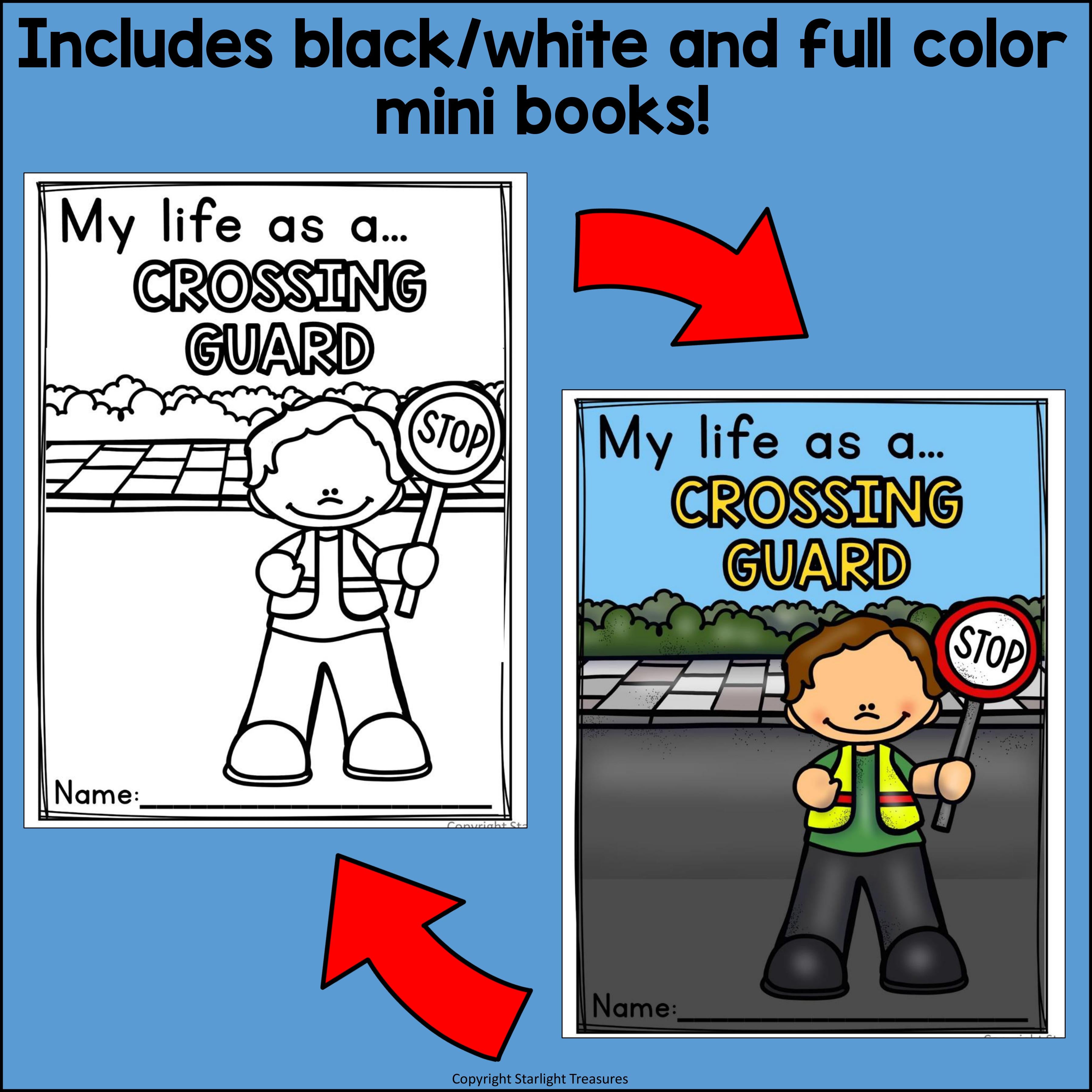 Crossing Guard Mini Book for Early Readers