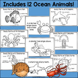 The Ocean Mini Book for Early Readers: Ocean Animals