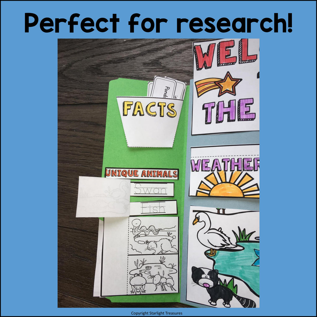 Pond Lapbook for Early Learners - Animal Habitats