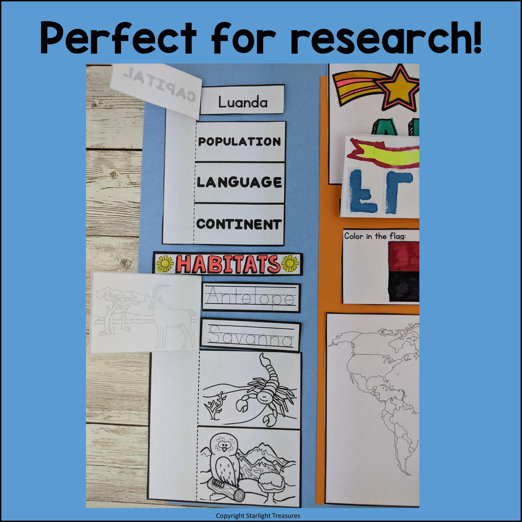 Angola Lapbook for Early Learners - A Country Study