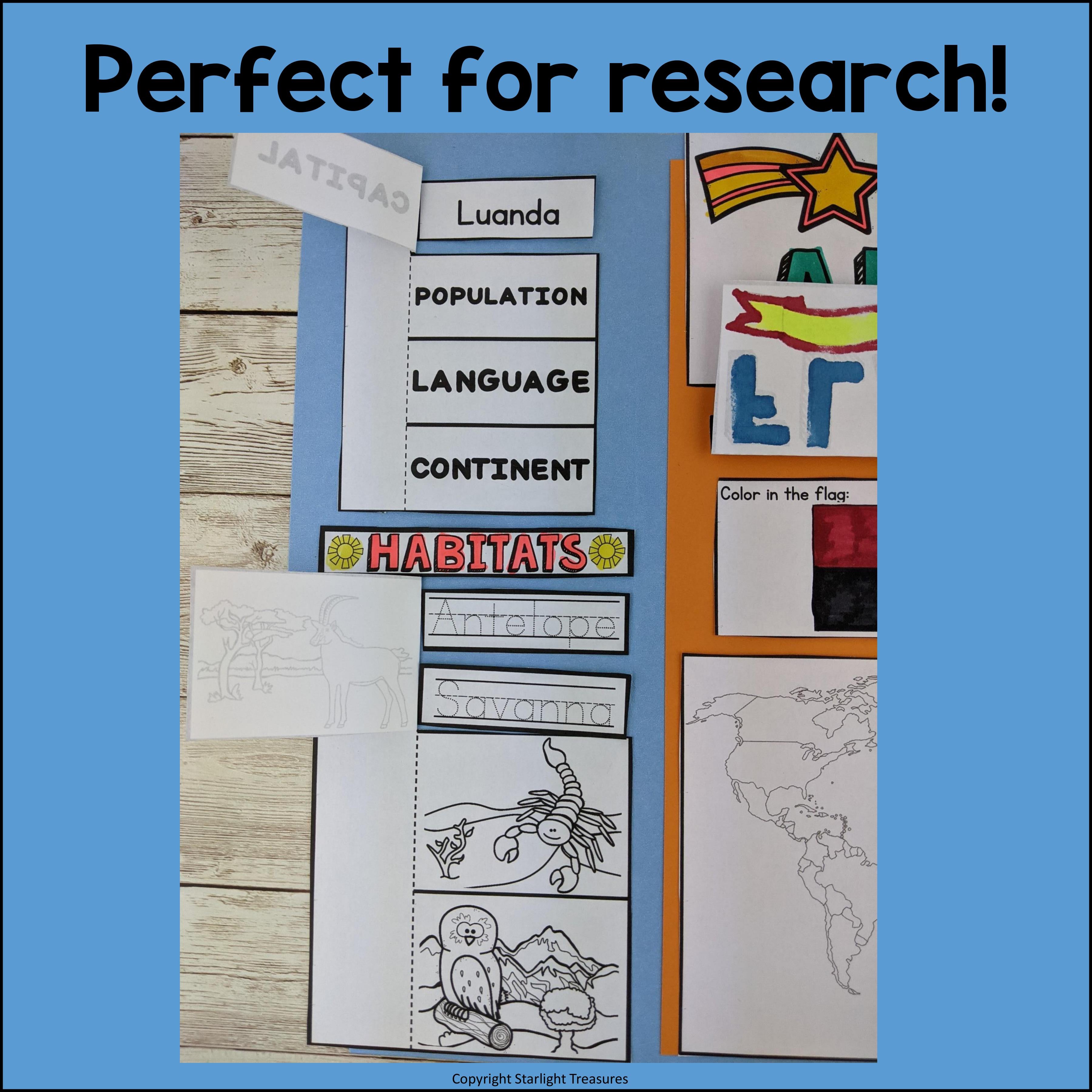 Angola Lapbook for Early Learners - A Country Study