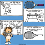 Billie Jean King Mini Book for Early Readers: Women's History Month