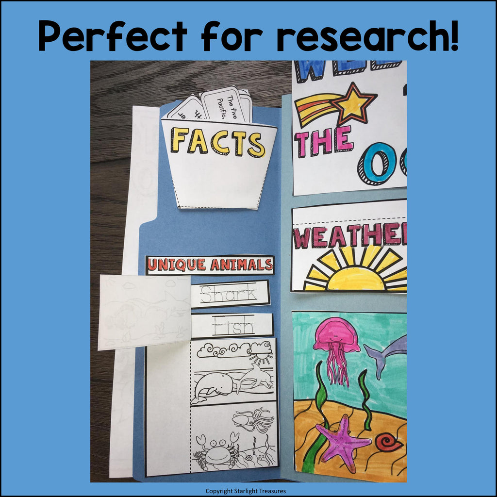 Ocean Lapbook for Early Learners - Animal Habitats