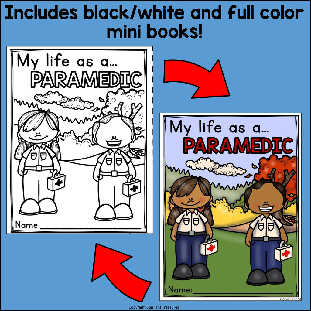 Paramedic Mini Book for Early Readers
