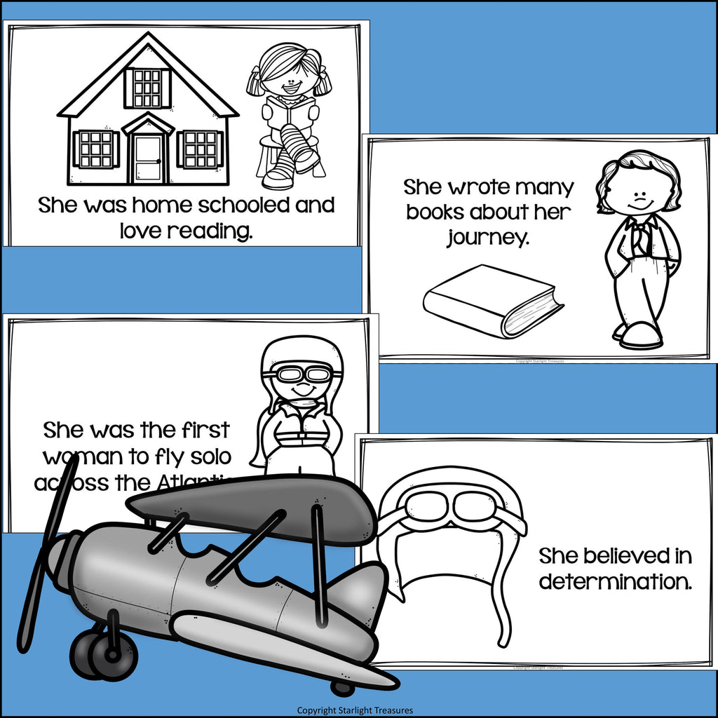 Amelia Earhart Mini Book for Early Readers