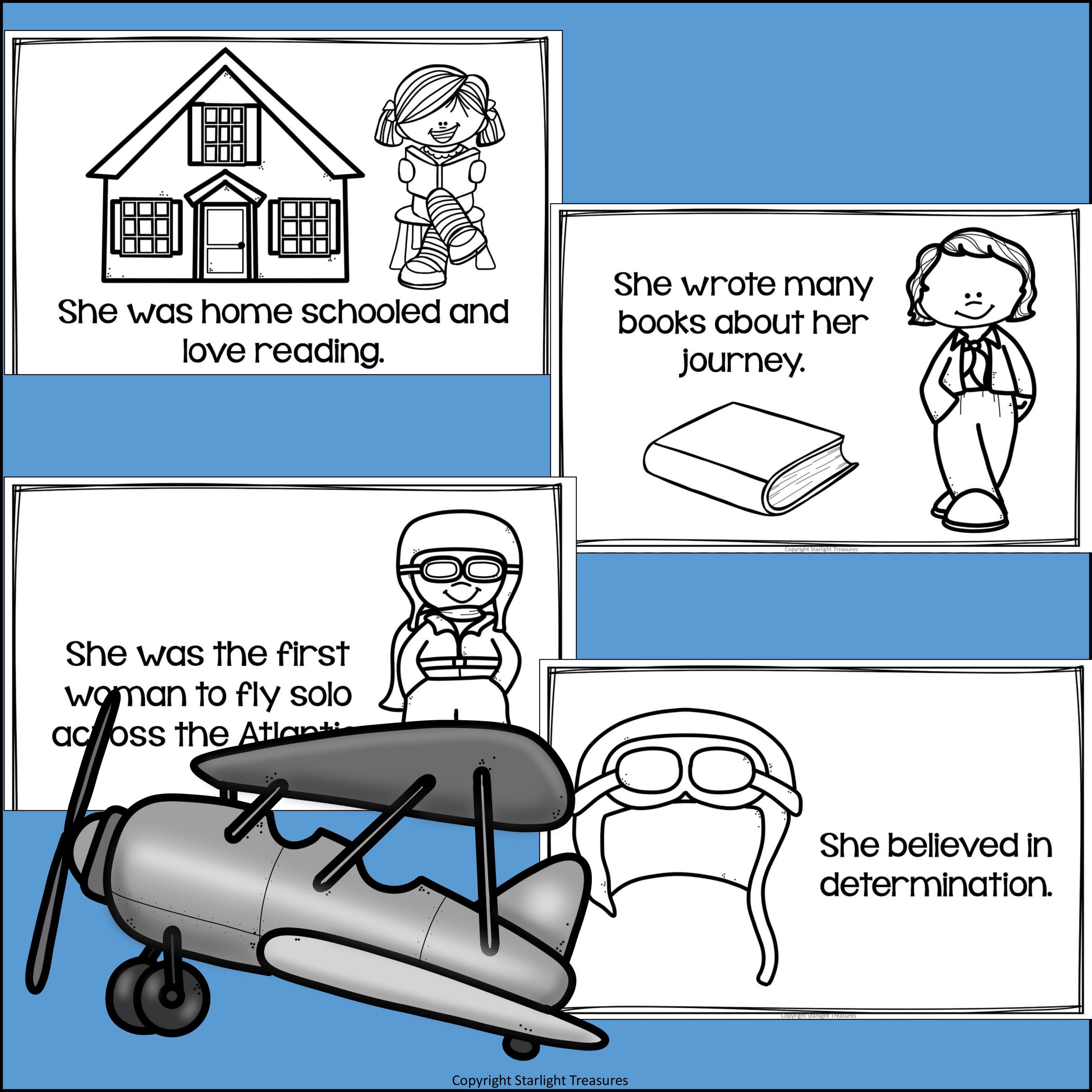 Amelia Earhart Mini Book for Early Readers