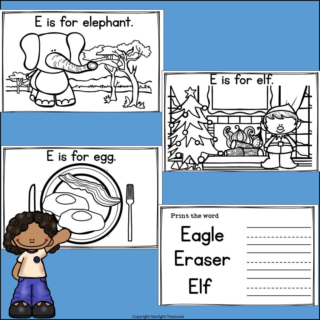 Letter E Mini Book