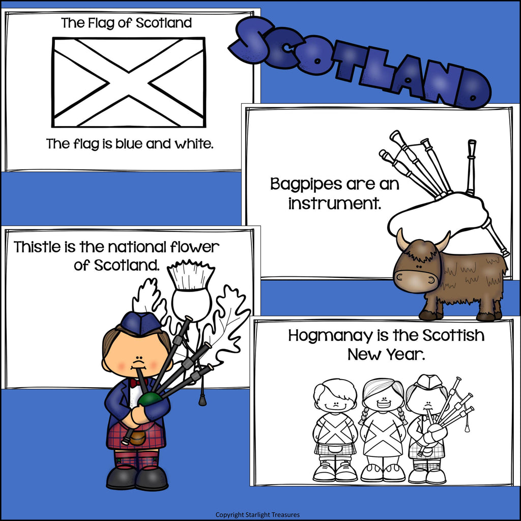 Scotland Mini Book for Early Readers - A Country Study