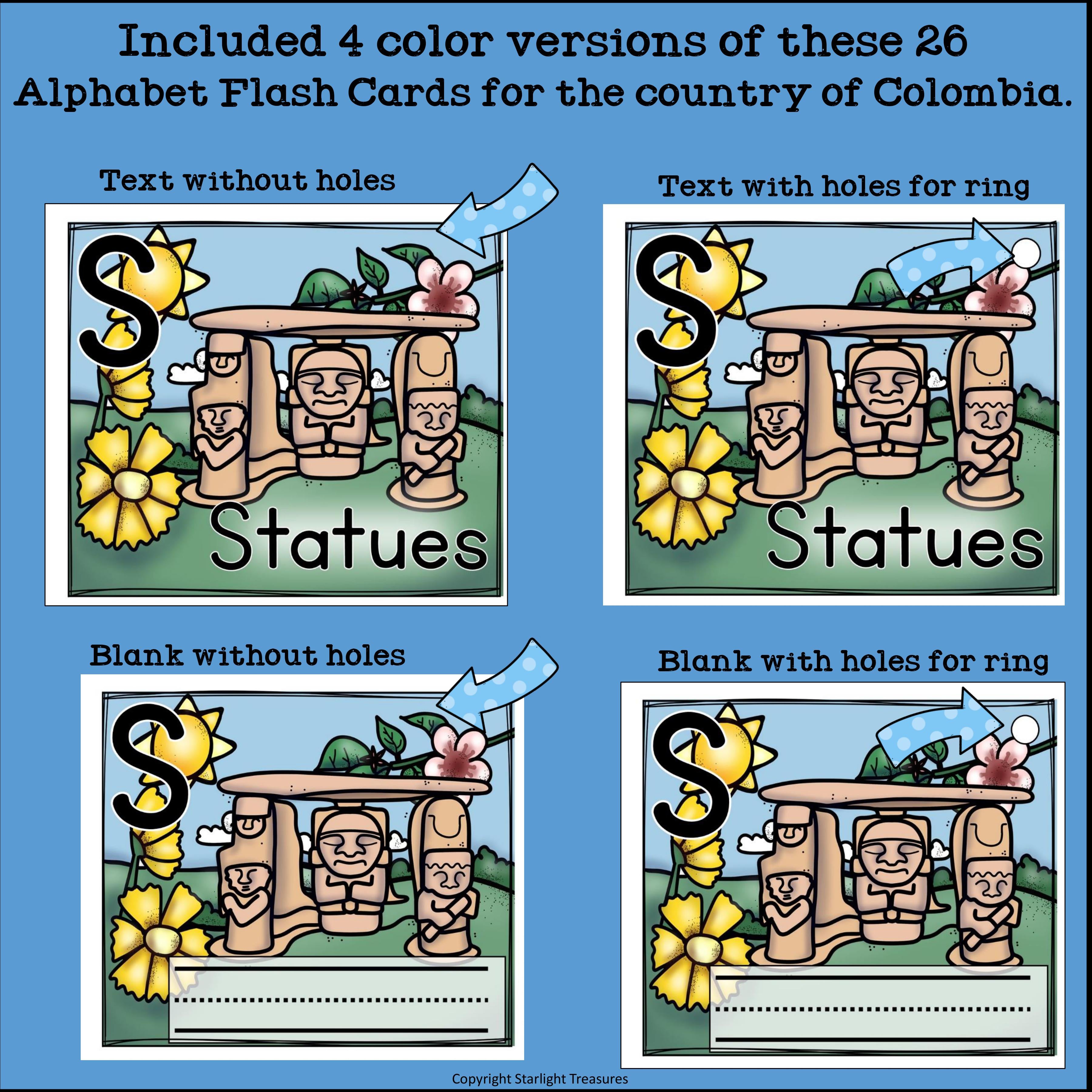 Colombia Flash Cards