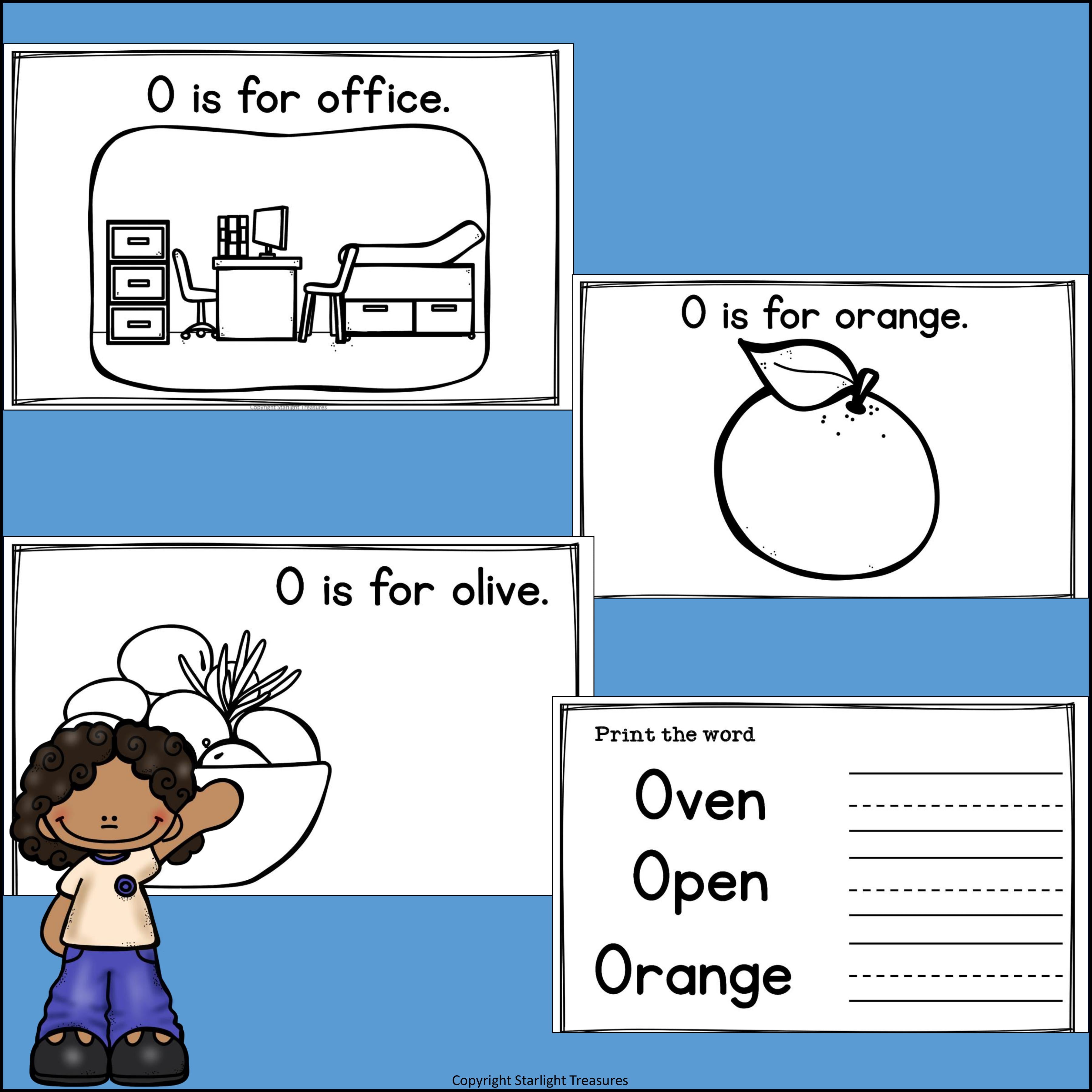 Alphabet Letter of the Week: The Letter O Mini Book
