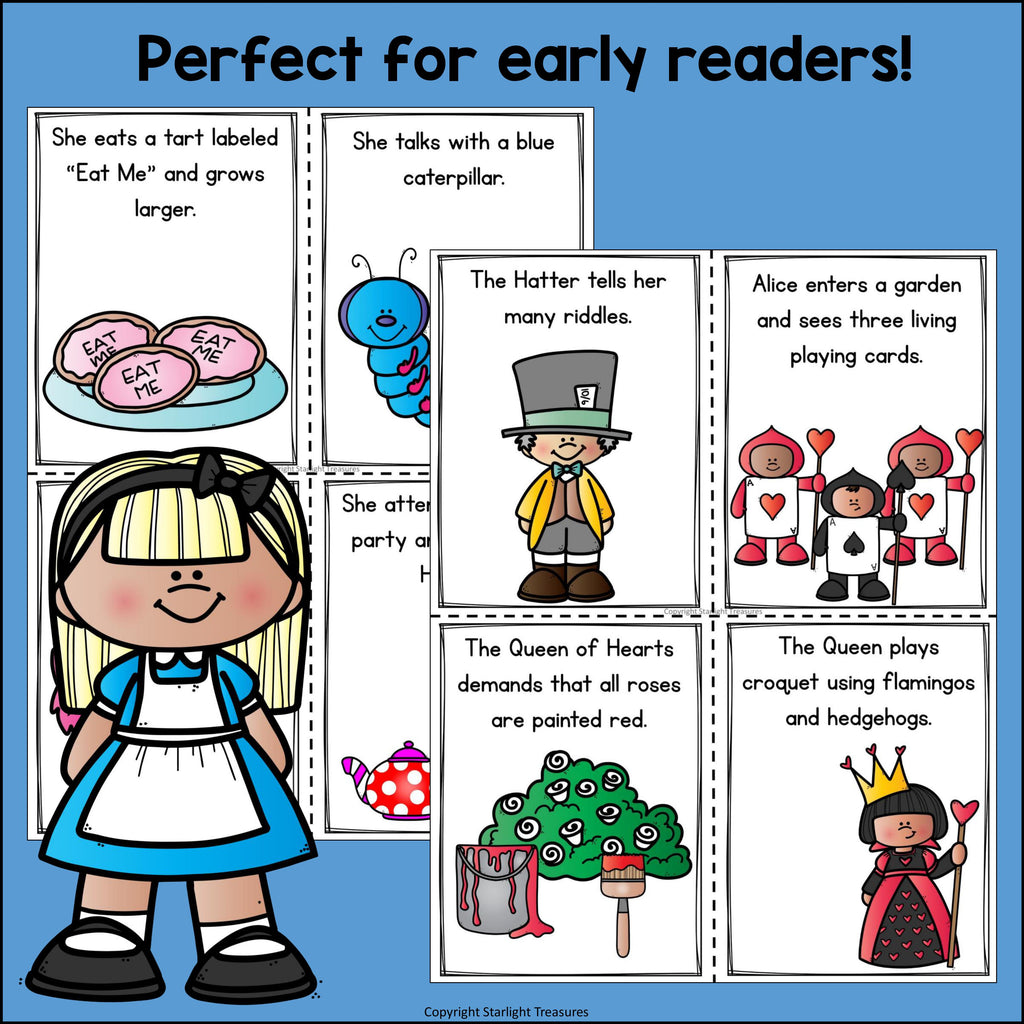 Alice's Adventures in Wonderland Mini Book for Early Readers - Fairy Tales