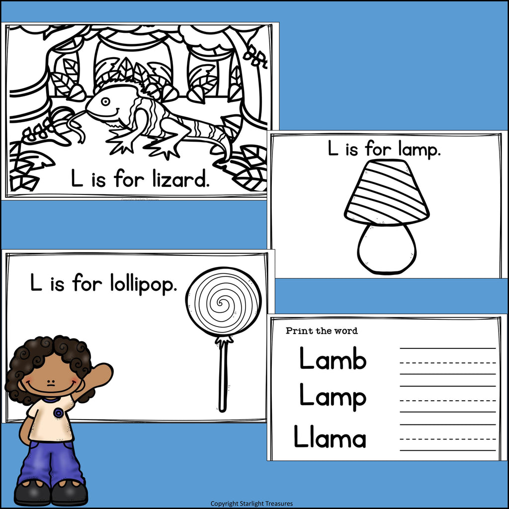 Alphabet Letter of the Week: The Letter L Mini Book