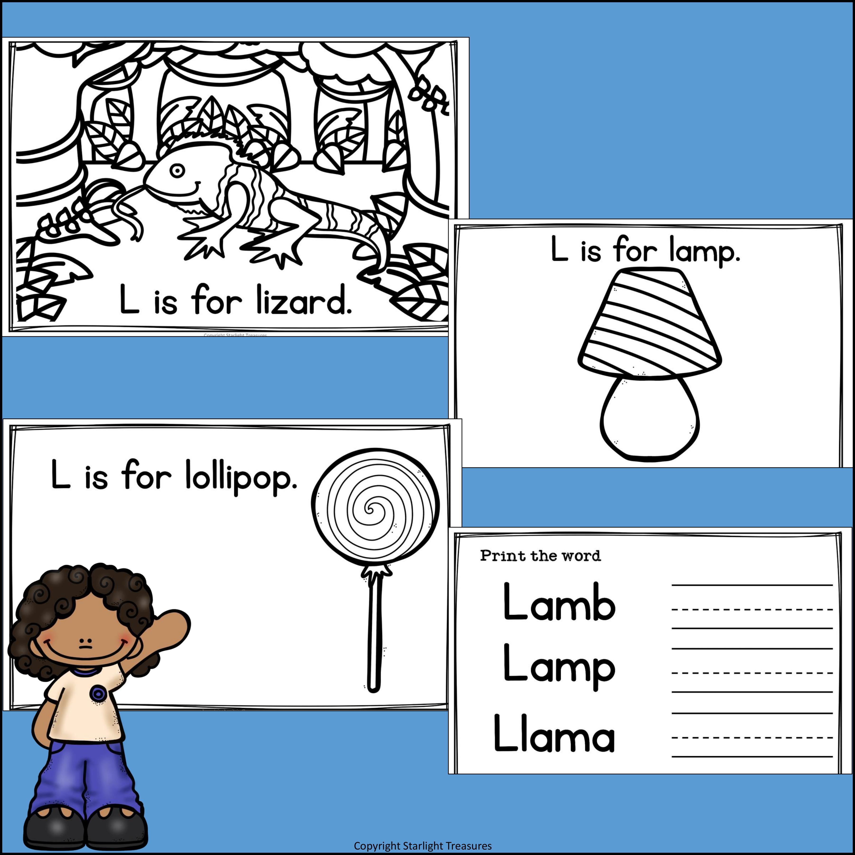 Alphabet Letter of the Week: The Letter L Mini Book