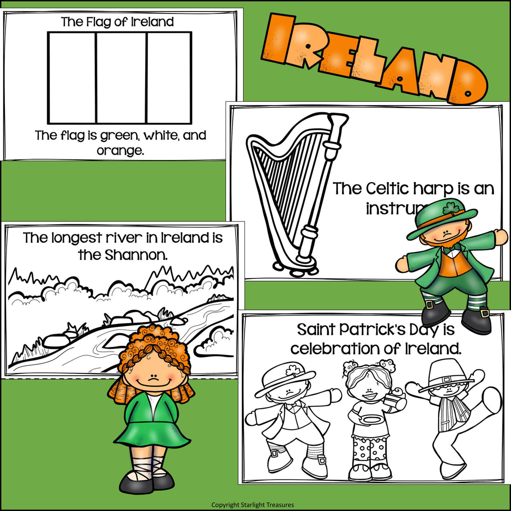 Ireland Mini Book for Early Readers - A Country Study