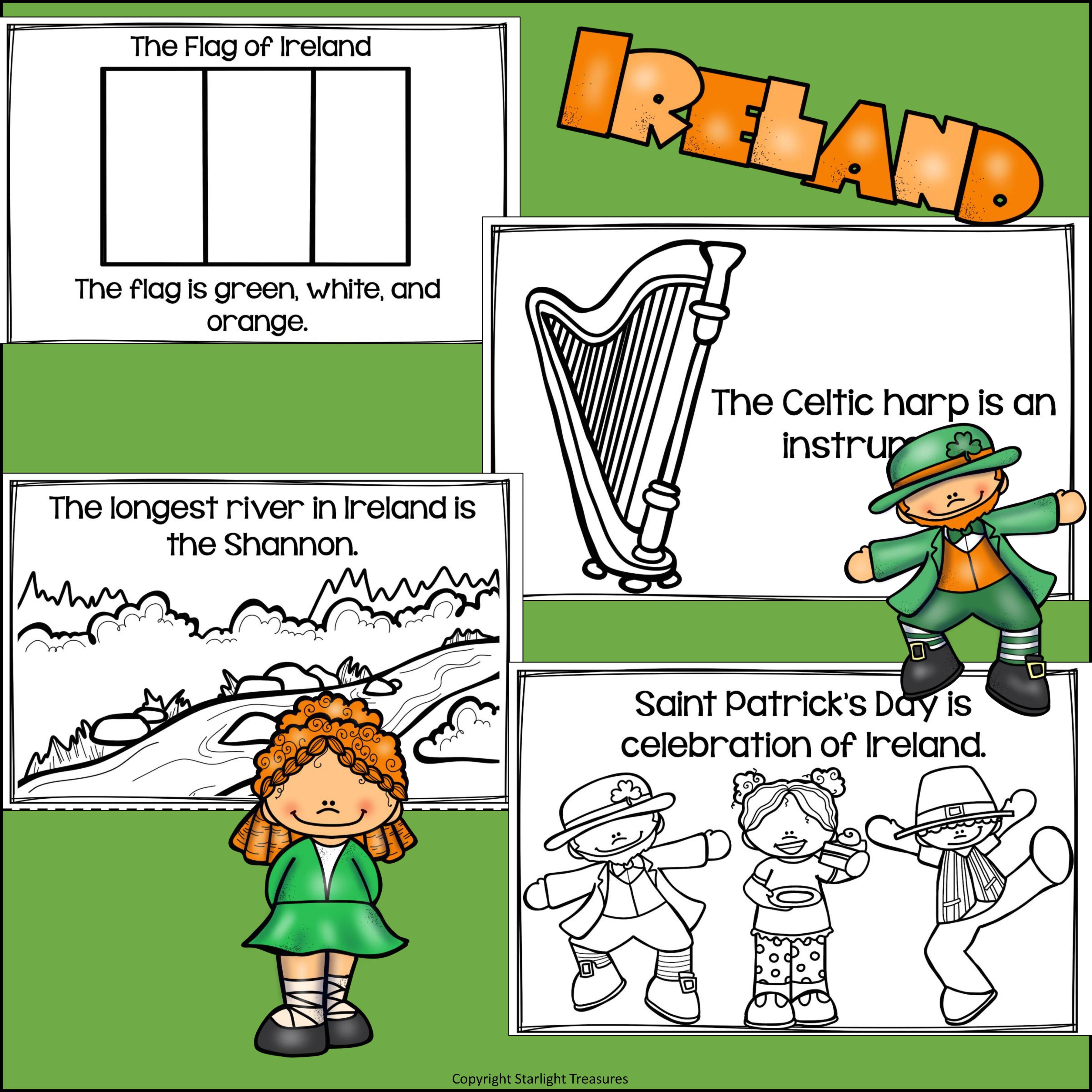 Ireland Mini Book for Early Readers - A Country Study