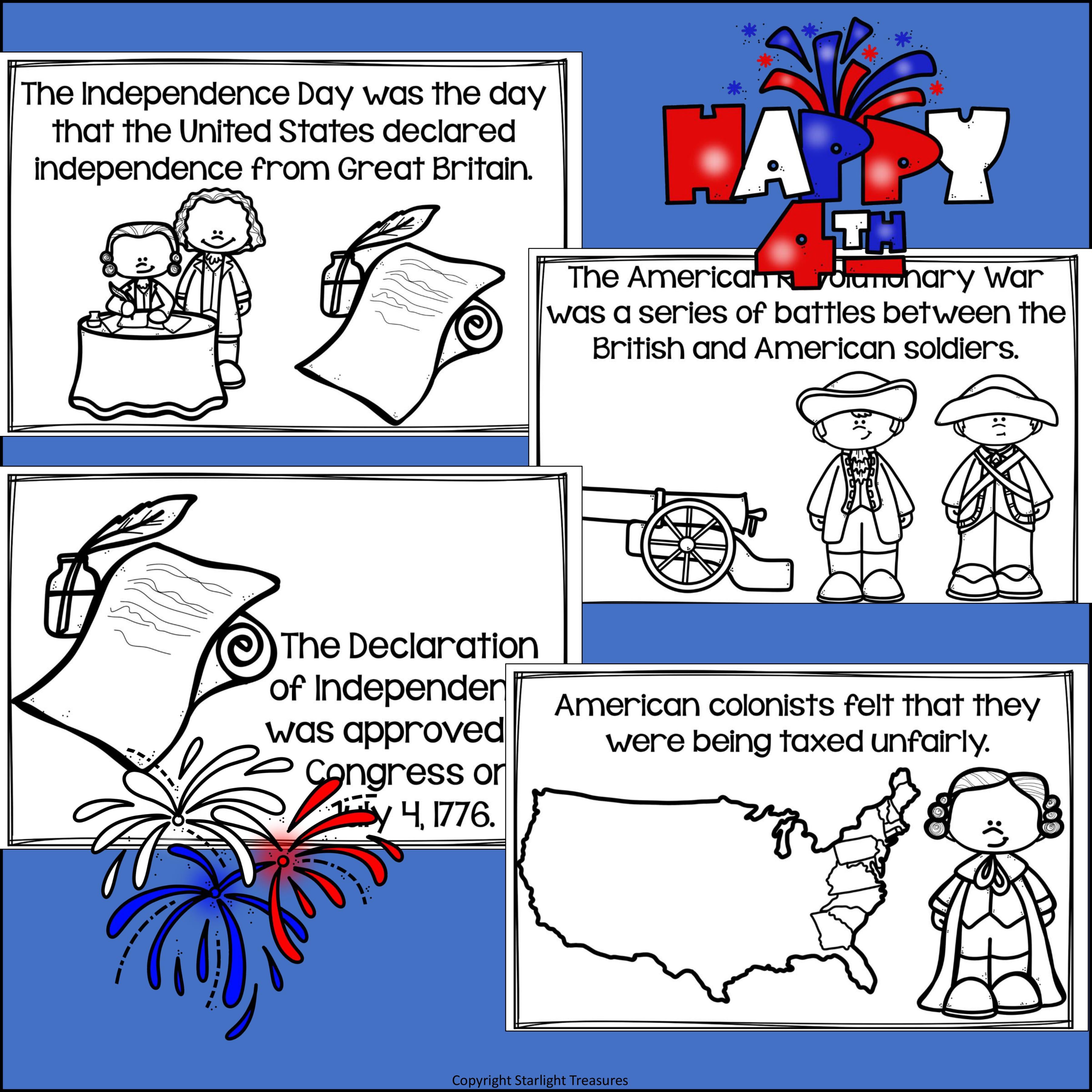 Independence Day Mini Book for Early Readers