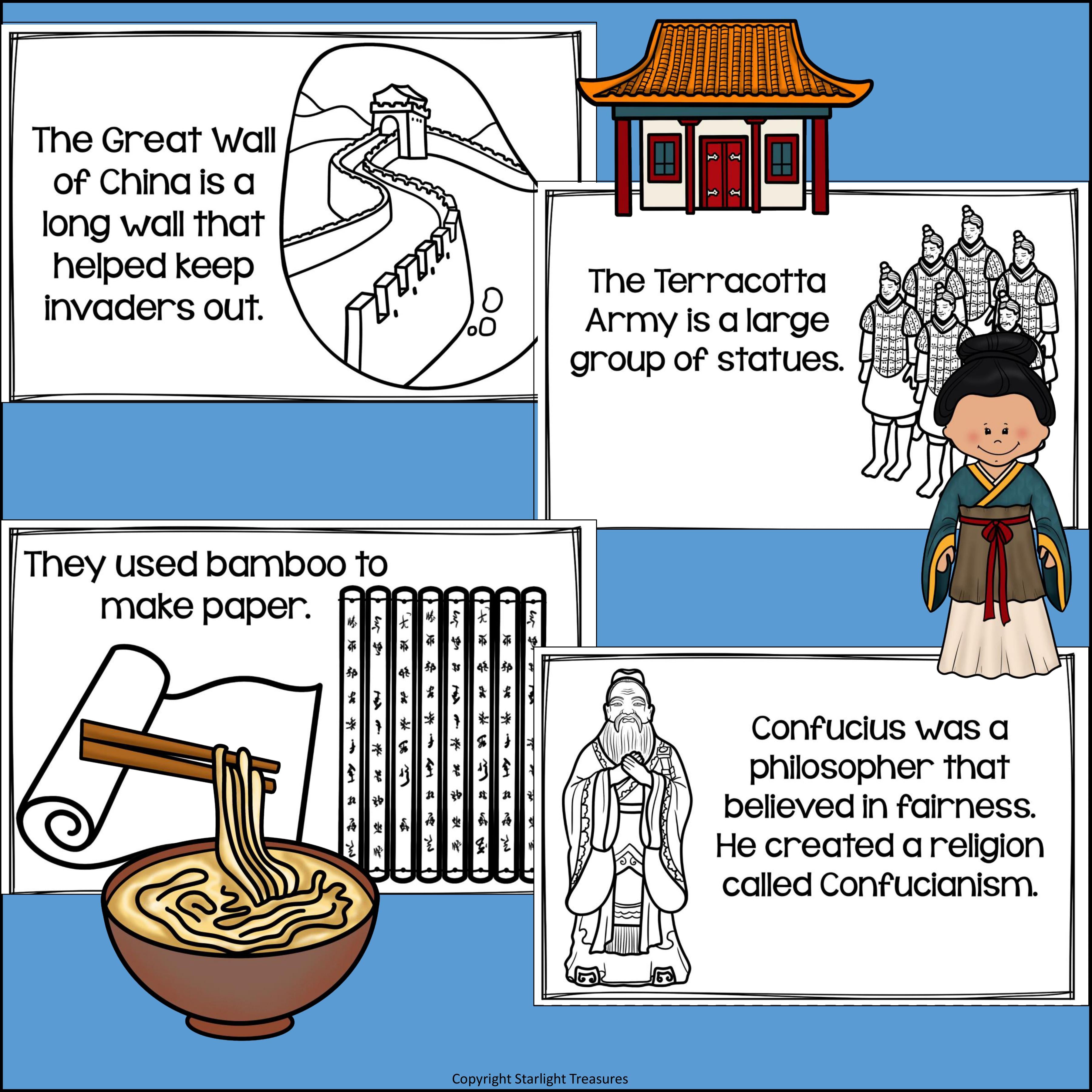 Ancient China Mini Book for Early Readers - Ancient Civilizations Activities