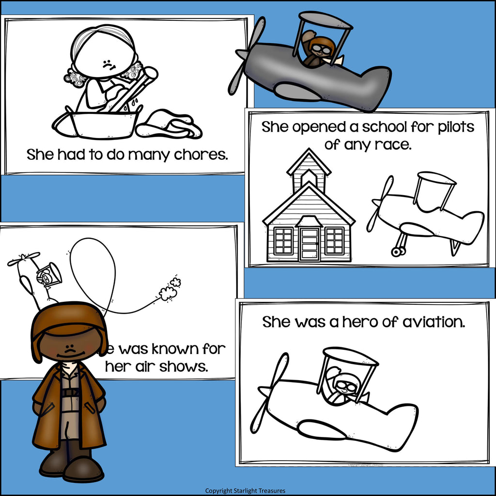 Bessie Coleman Mini Book for Early Readers
