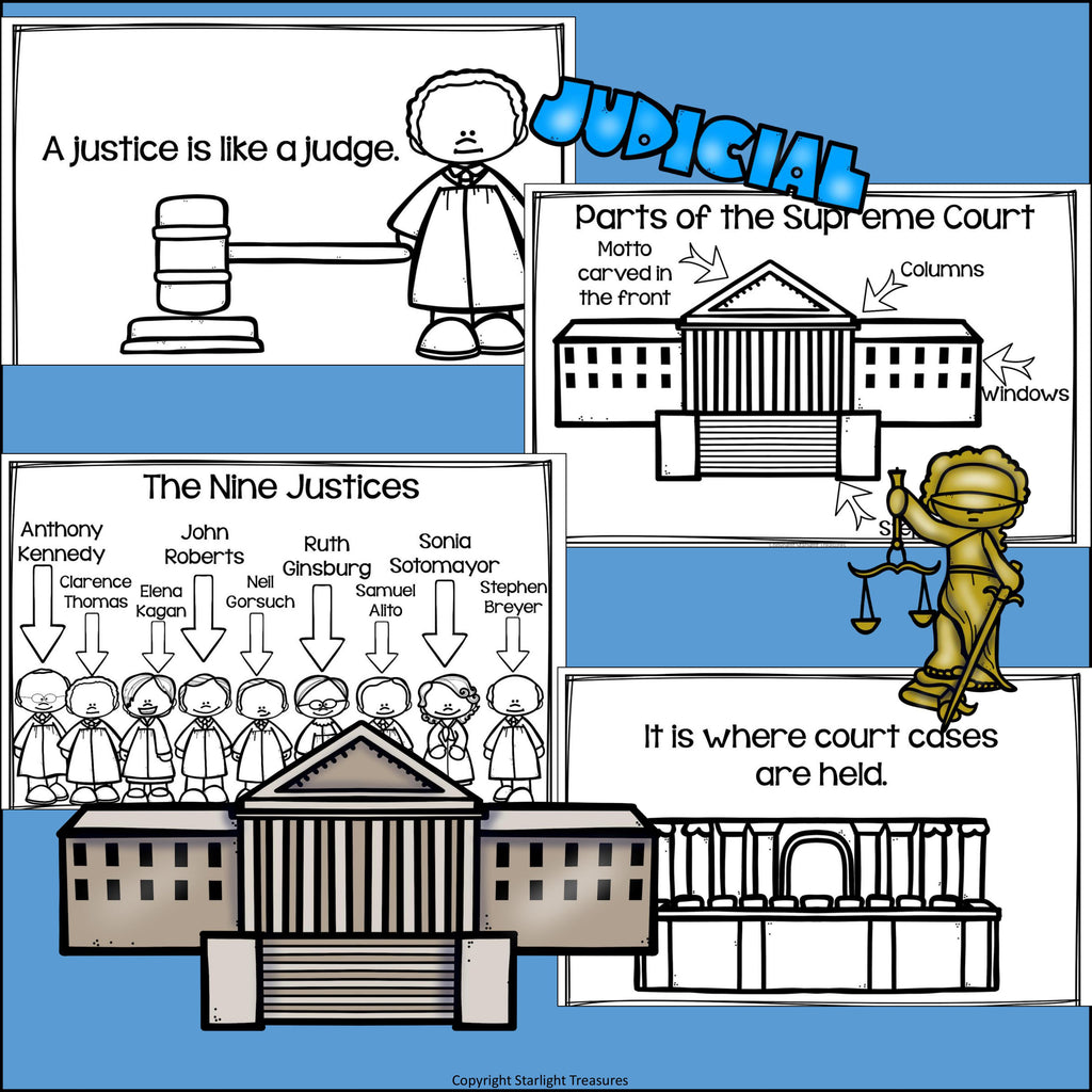 Supreme Court Mini Book for Early Readers: American Symbols
