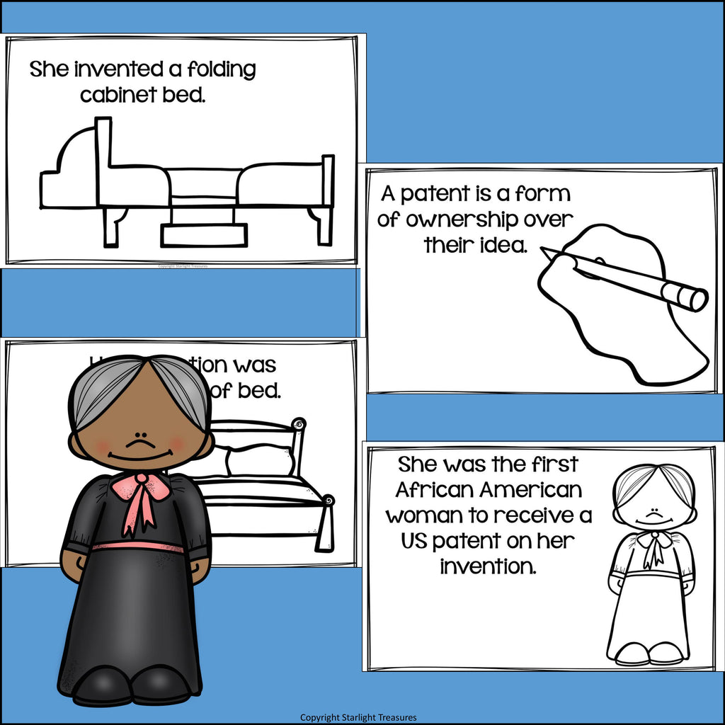 Sarah E. Goode Mini Book for Early Readers: Black History Month