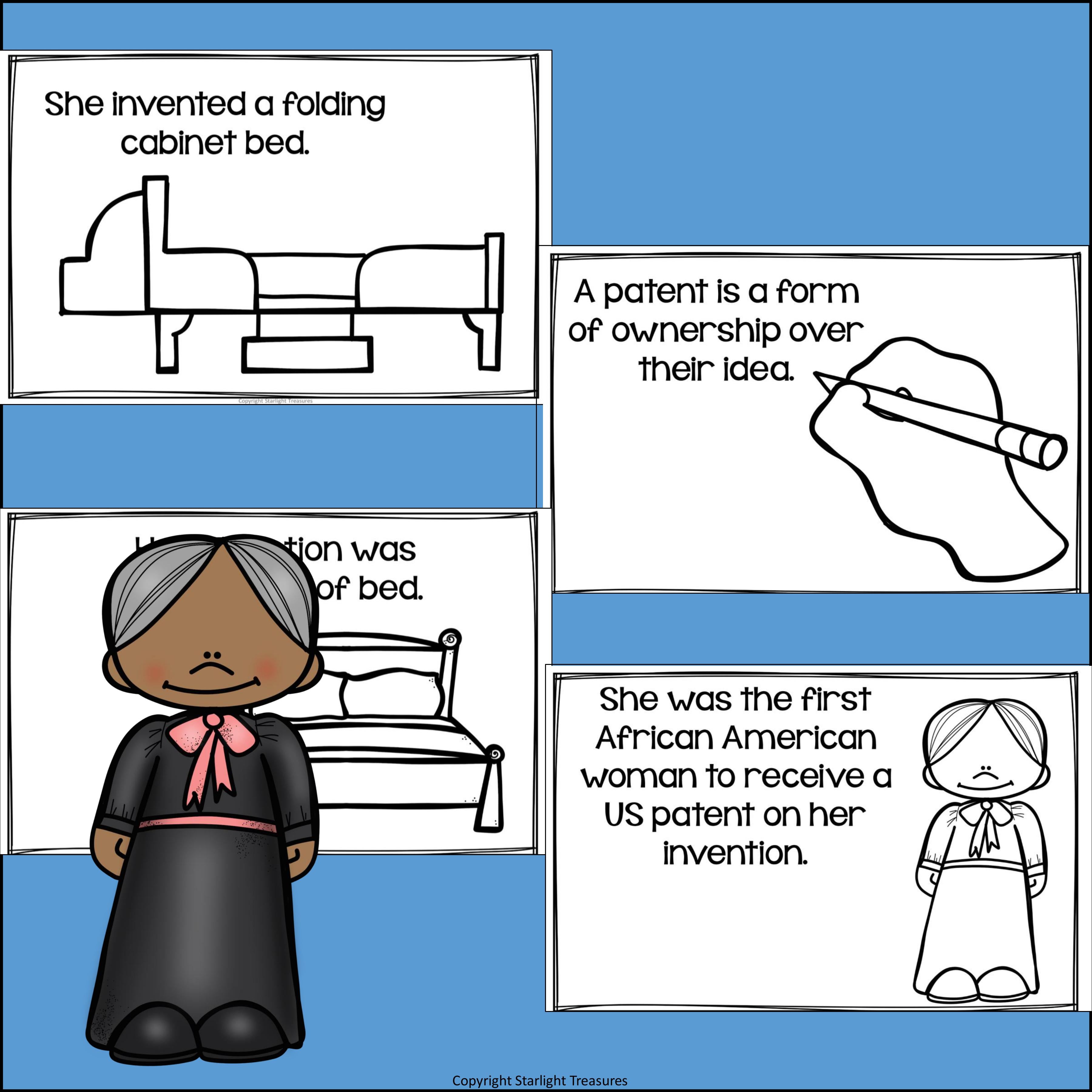Sarah E. Goode Mini Book for Early Readers: Black History Month