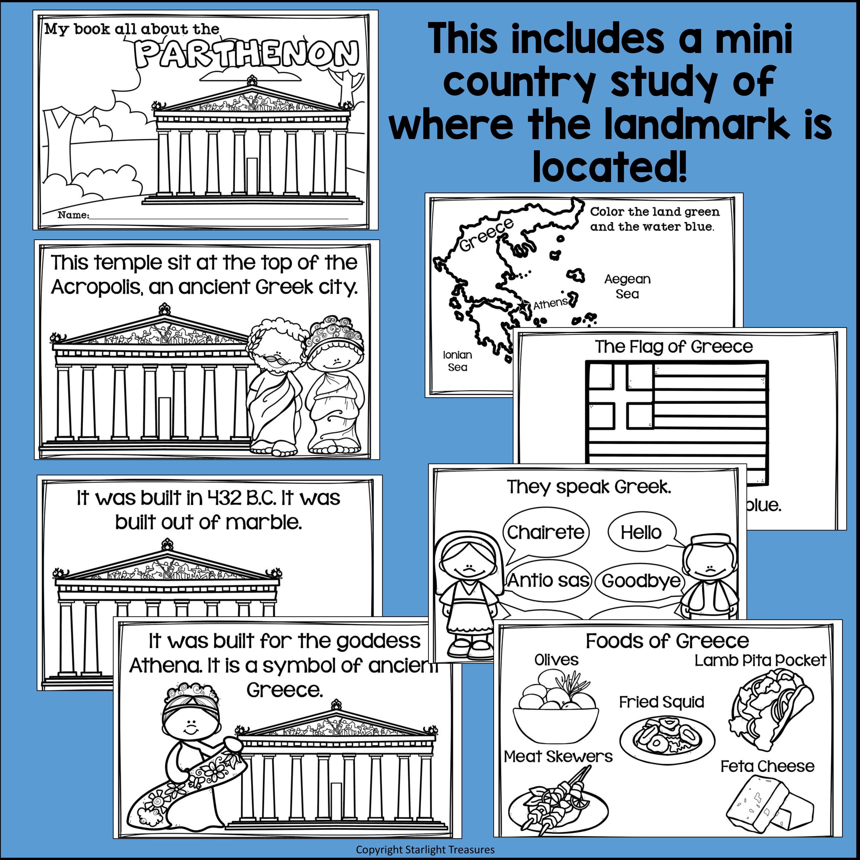 Parthenon Complete Unit for Early Learners - World Landmarks