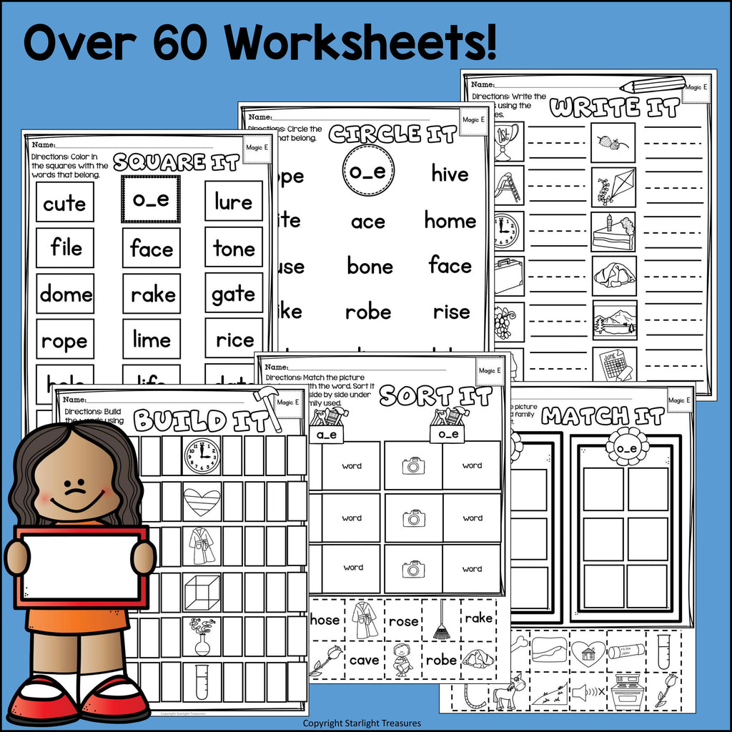 Magic E Worksheets and Activities for Early Readers